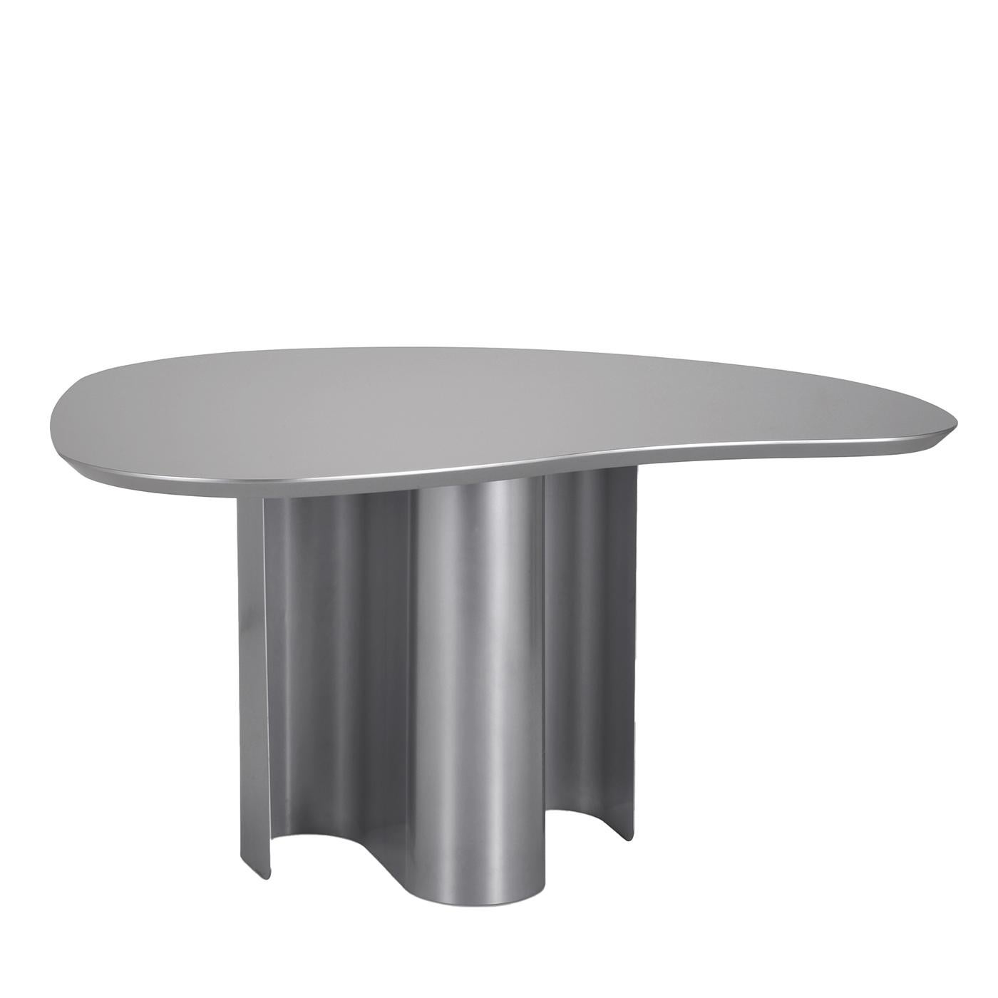 Mesa de Comedor North Light High Gris Cromo Italiano en venta