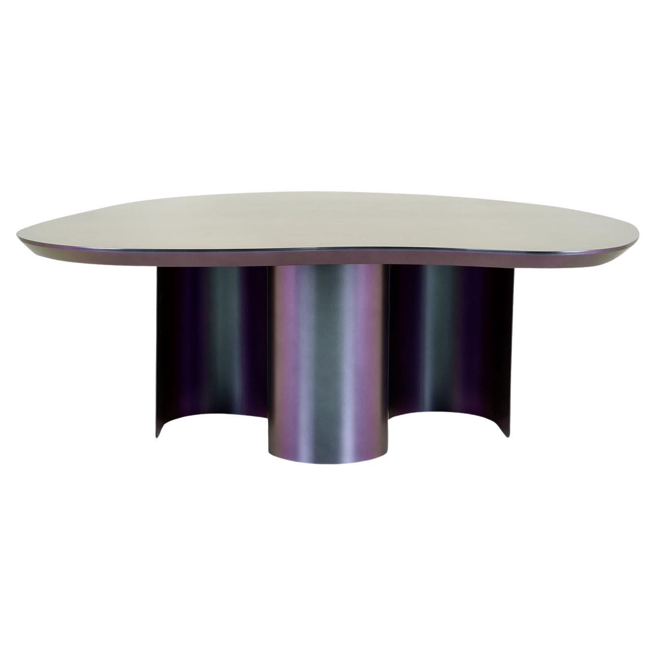 Tavolino North Light Purple in metallo di Vladislav Tolochko by Adrenalina