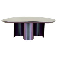 North Light Purple Metal Small Table By Vladislav Tolochko by Adrenalina
