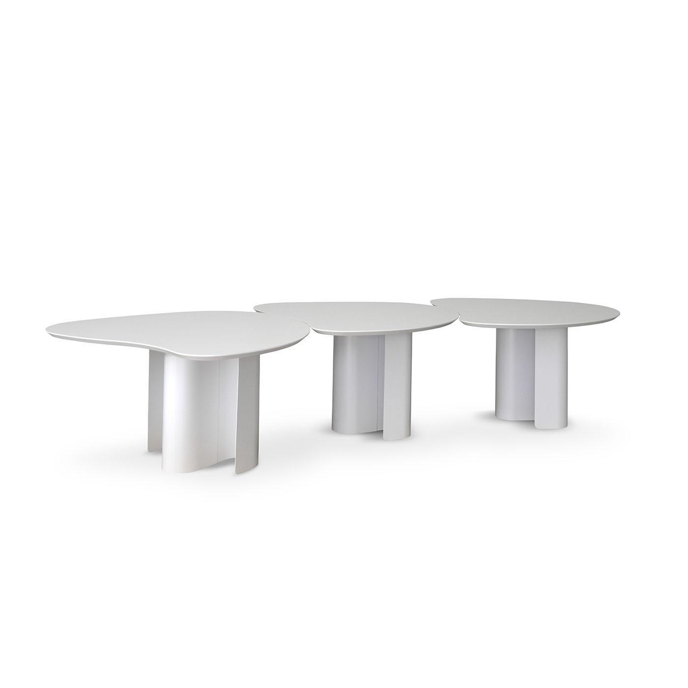 Table haute North Light White Metal de Vladislav Tolochko en vente 1