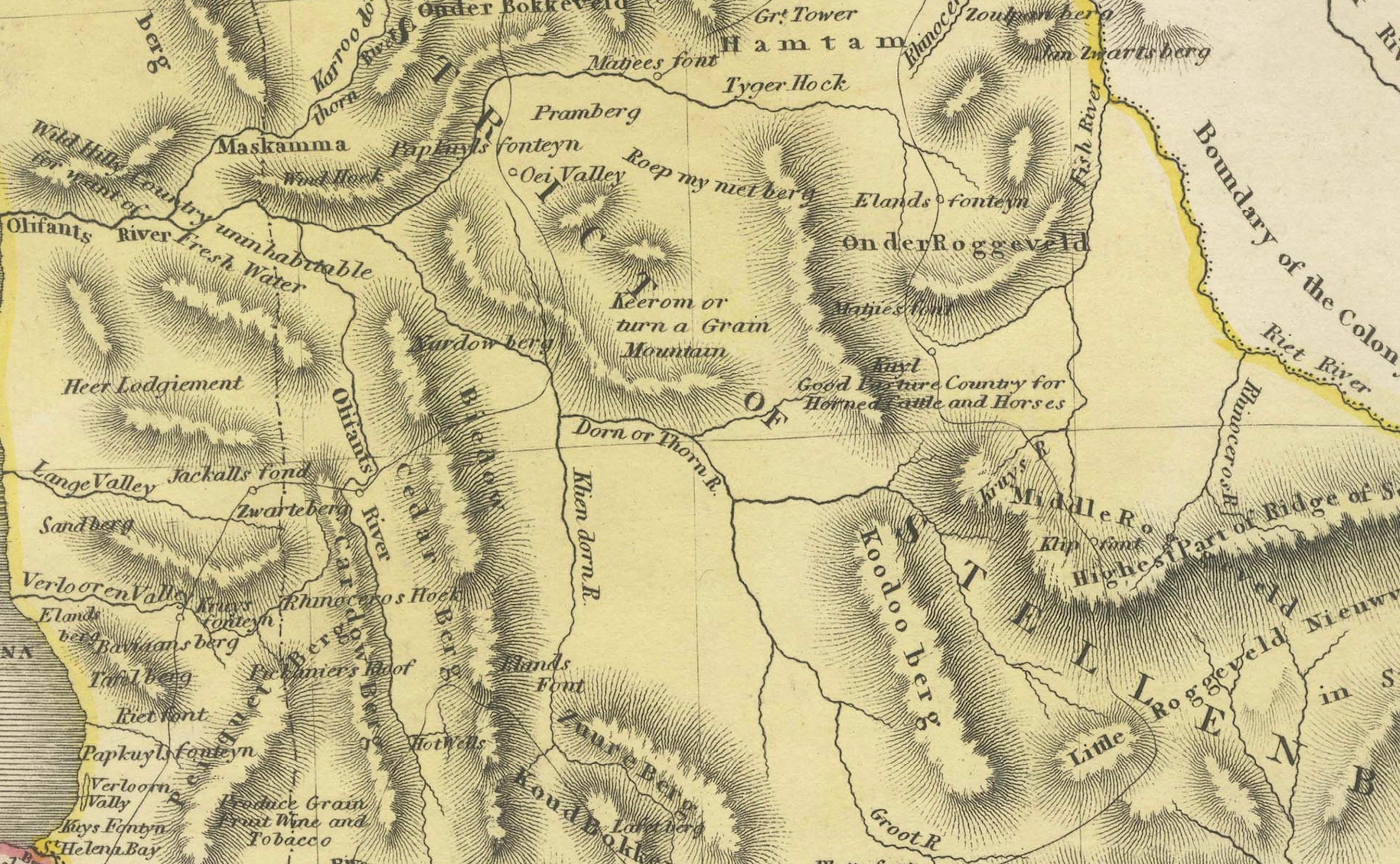 North & South Africa – Elegant Double Map, Hand-Colored, c.1825