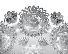 North Star American Brilliant Period Cut Glass Plate