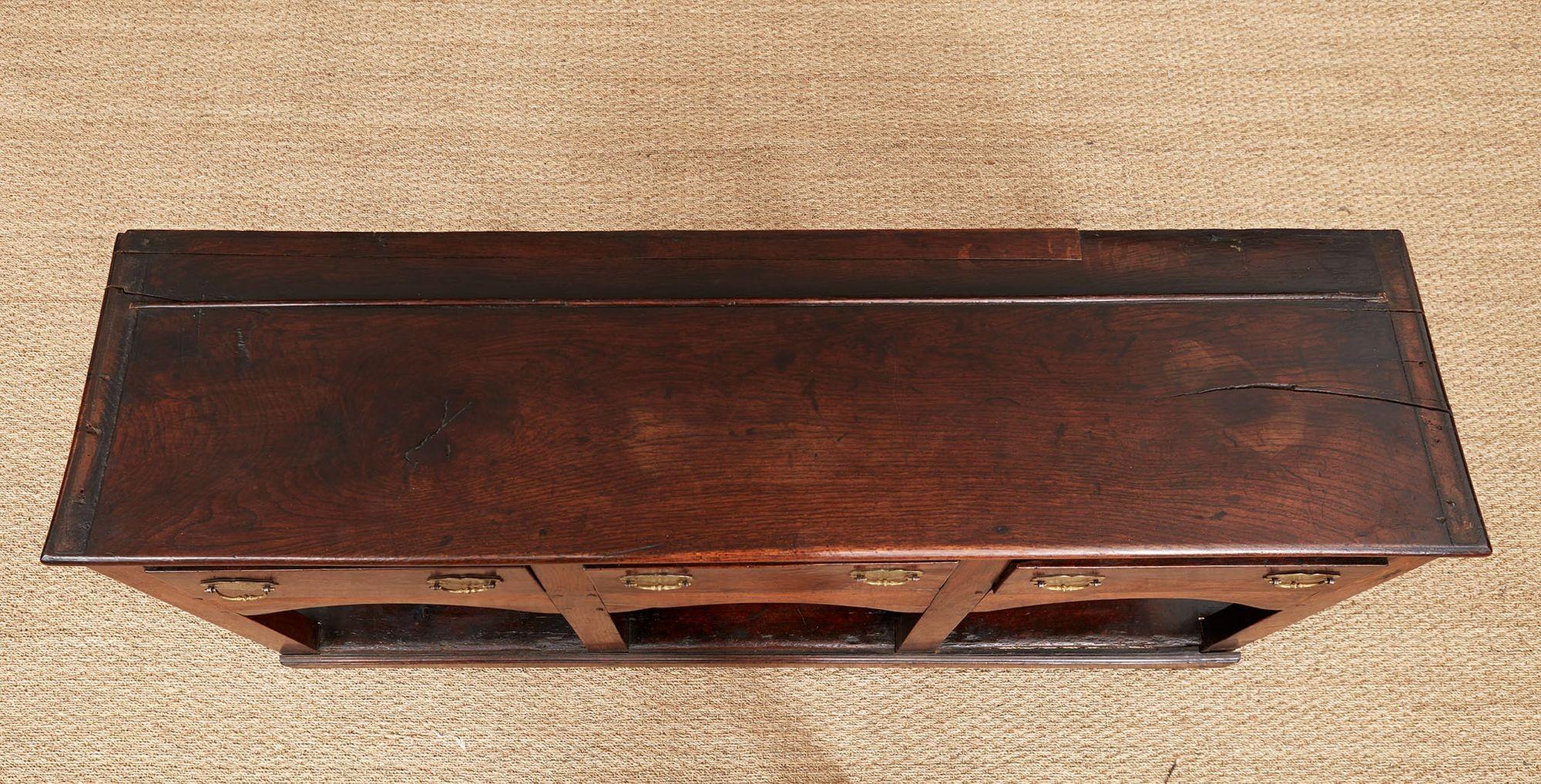 Country North Wales 8-Leg Potboard Dresser Base For Sale