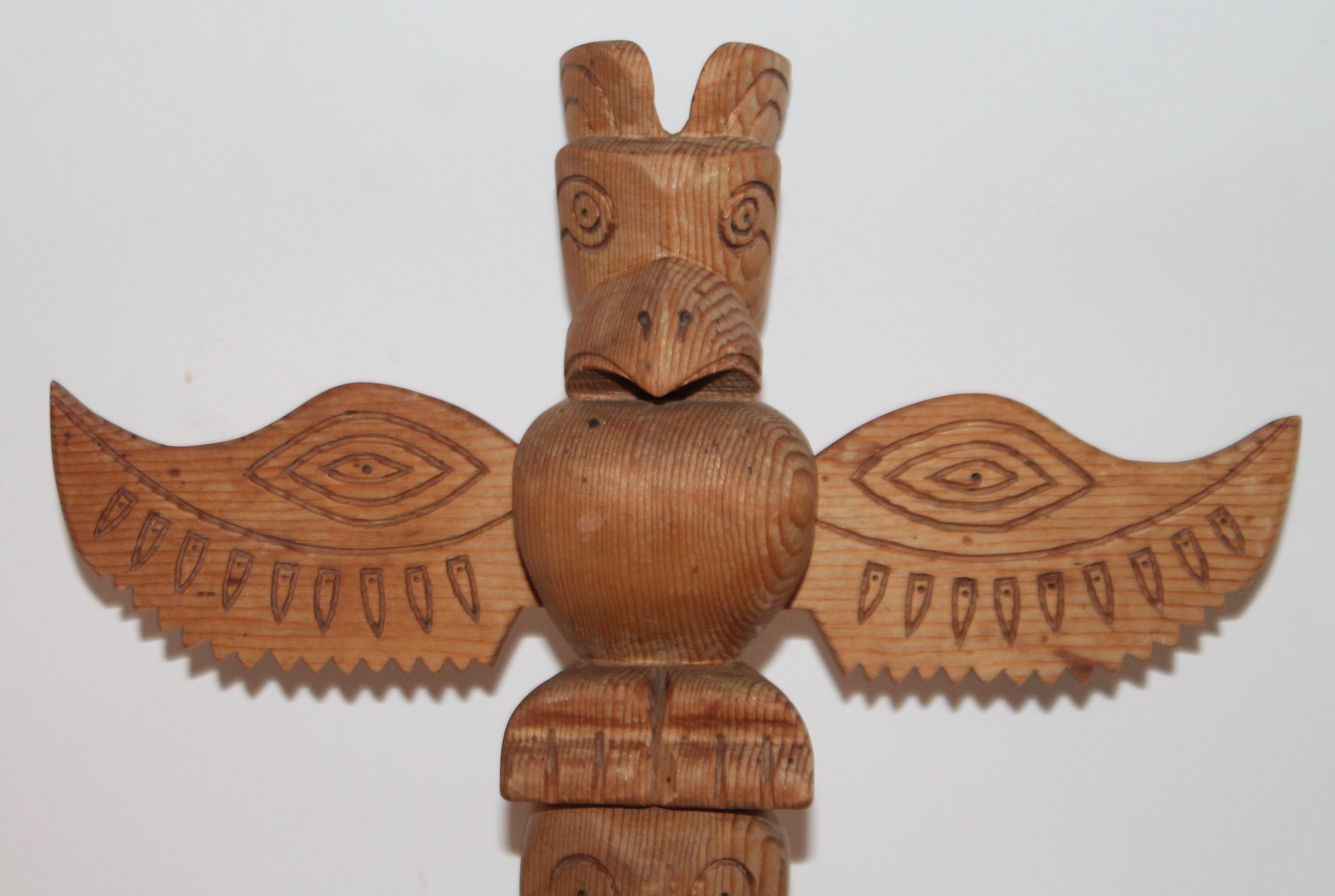 Adirondack North West Coast Indian Totem Pole For Sale