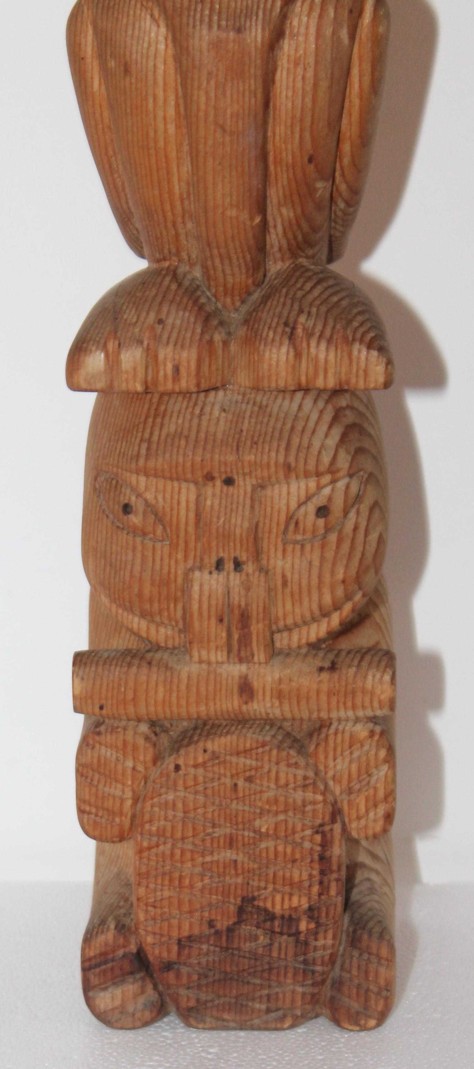 American North West Coast Indian Totem Pole For Sale