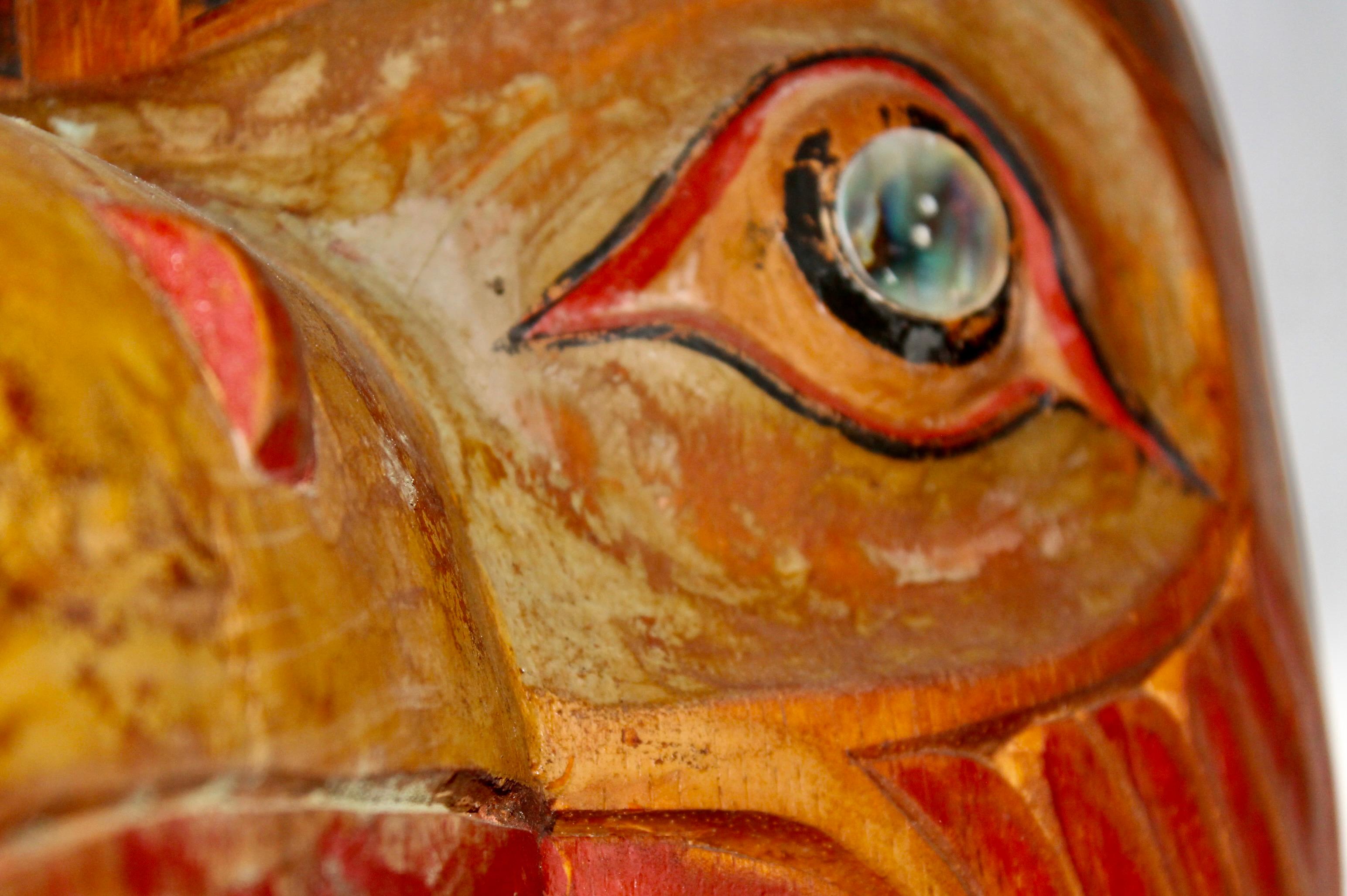 North West Coast Raven Mask In Good Condition In Sharon, CT