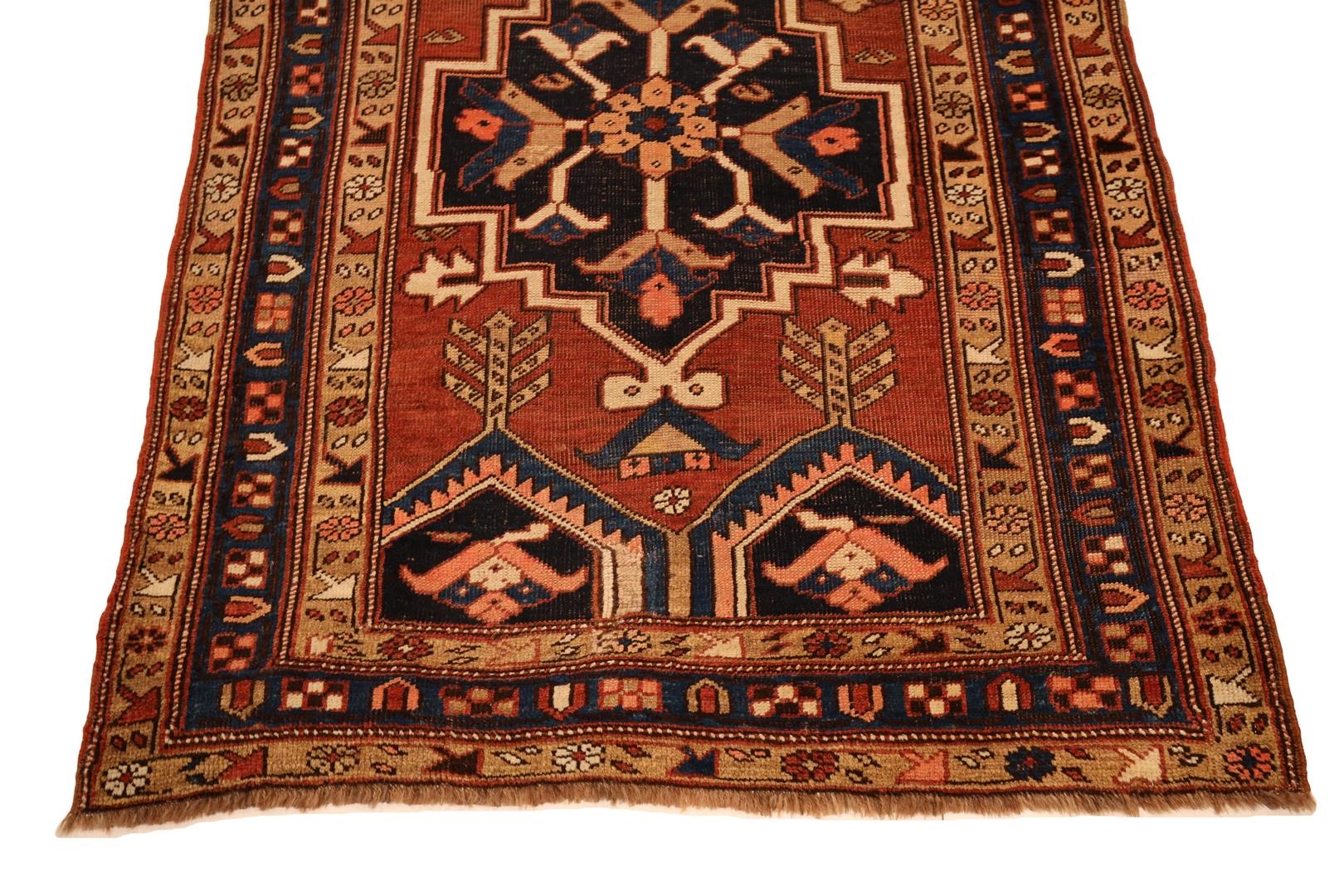 Hand-Knotted North-West Persian Antique Runner - 4'0