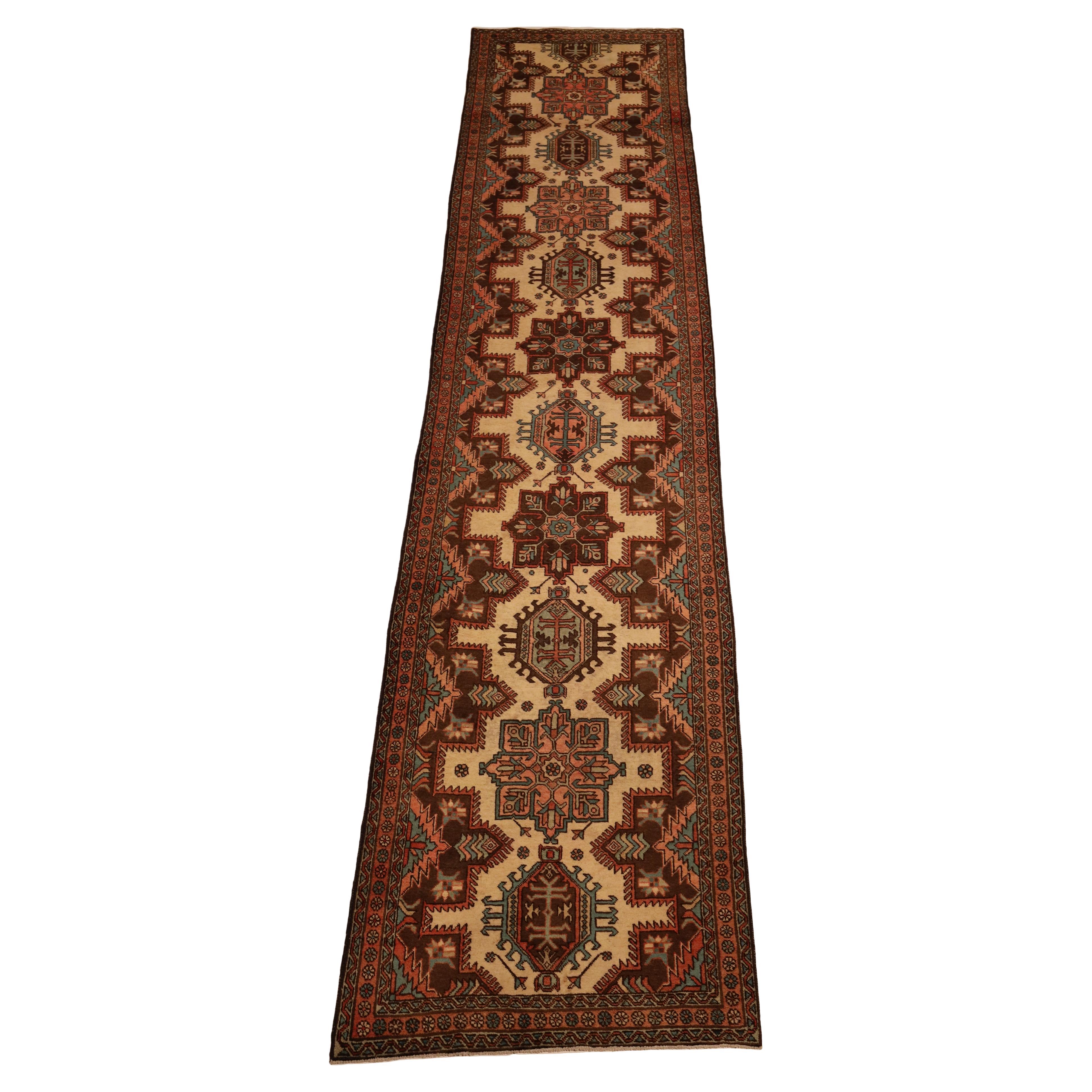 North-West Persian Antique Runner - 3'3" x 14'4" For Sale