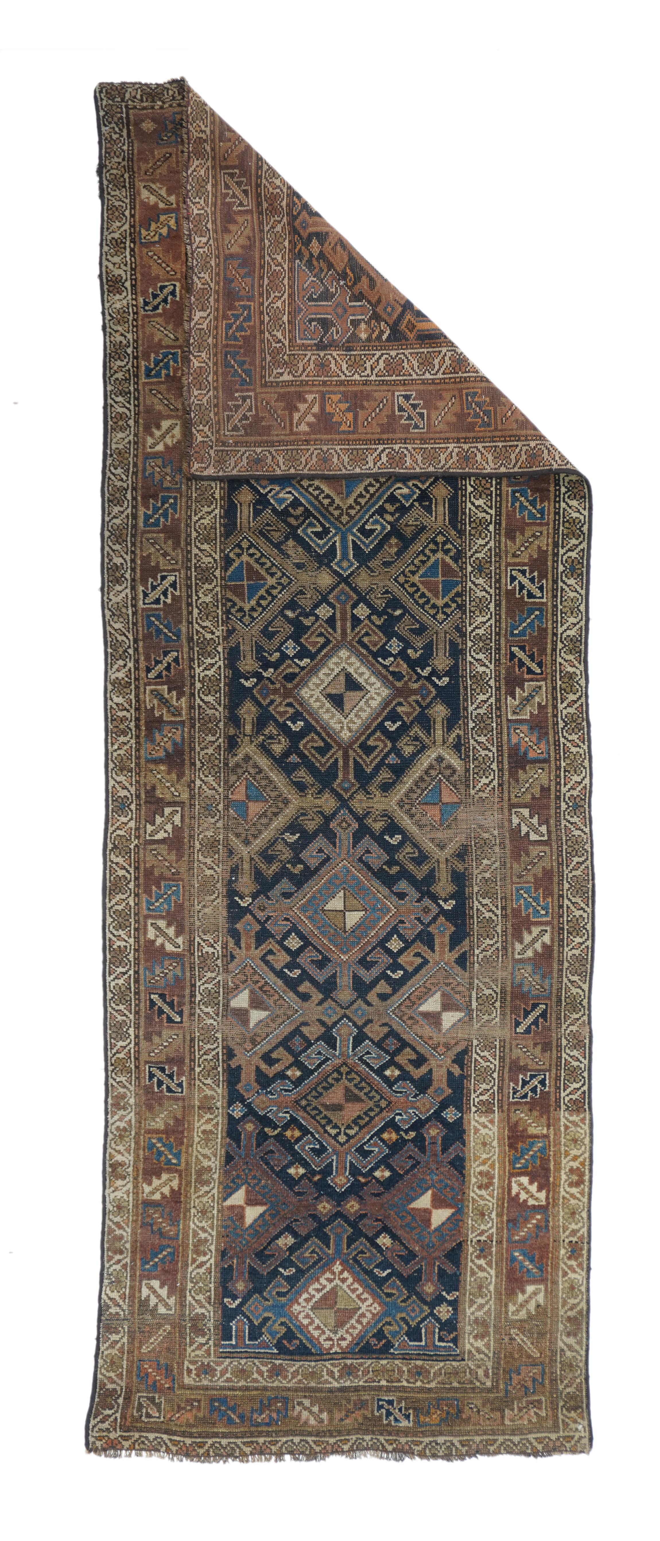 North west Persia rug measures: 3'0'' x 8'2''.
