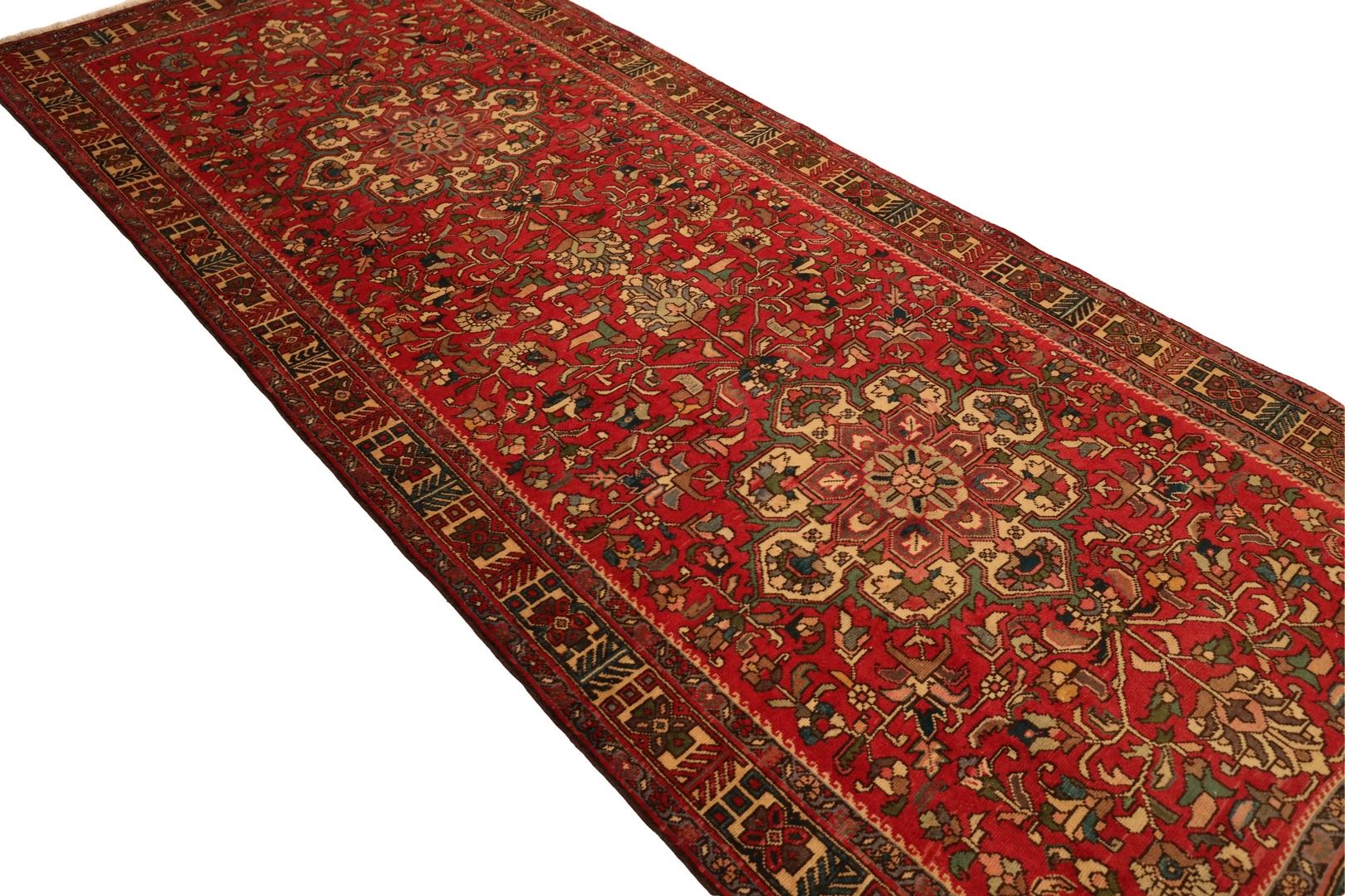 Hand-Knotted North-West Persian Semi-Antique Runner - 4'10