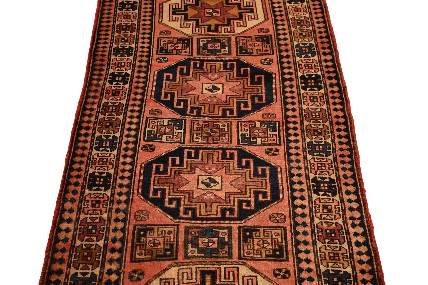 Hand-Knotted North-West Persian Semi-Antique Runner - 3'5