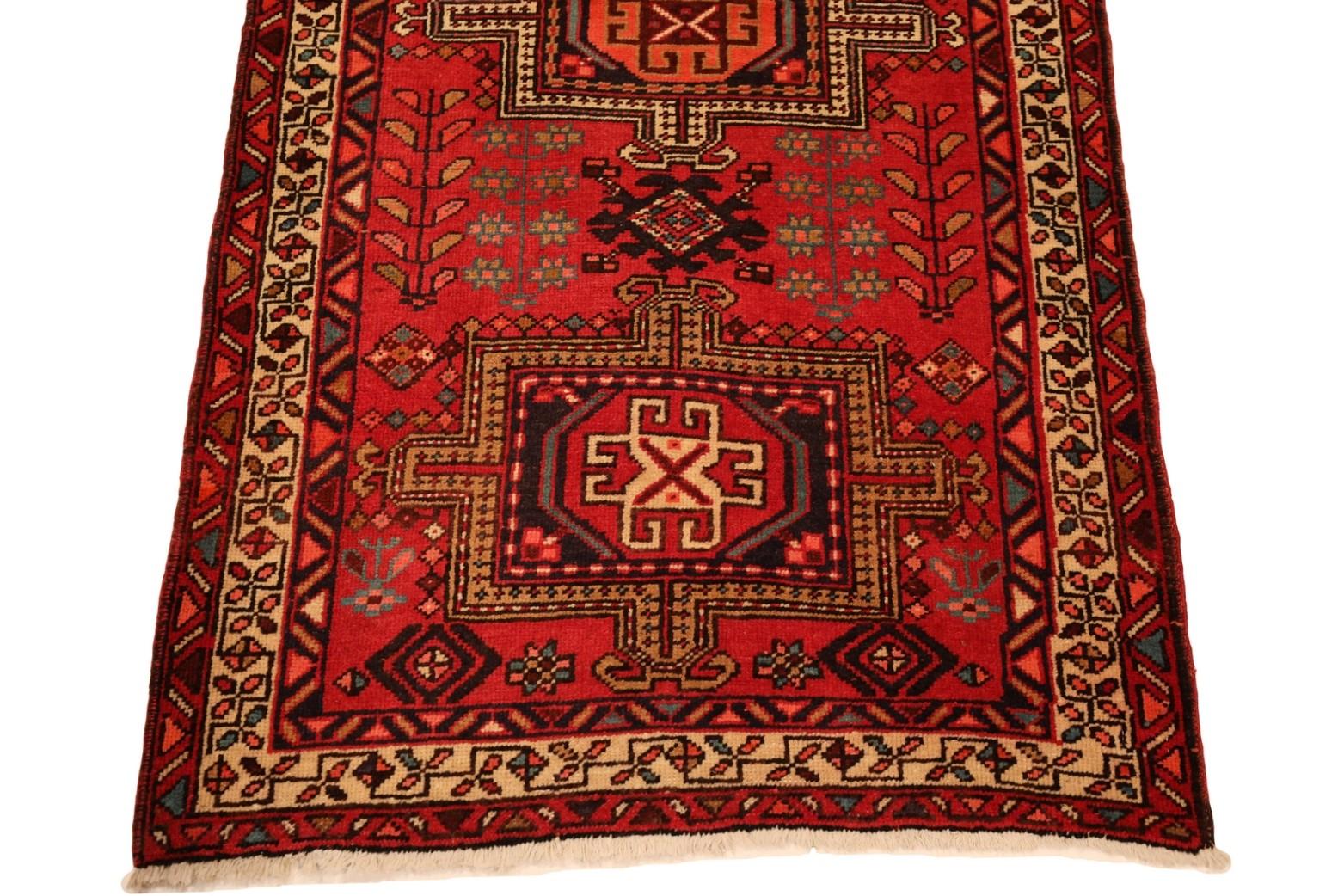 Hand-Knotted North-West Persian Vintage Runner - 3'3