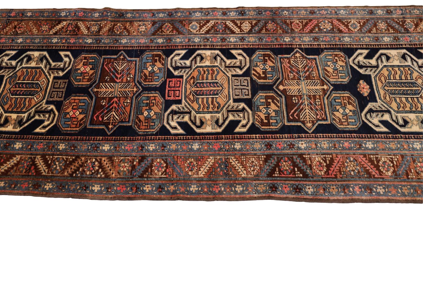Hand-Knotted North-Western Persian Antique runner - 3'3