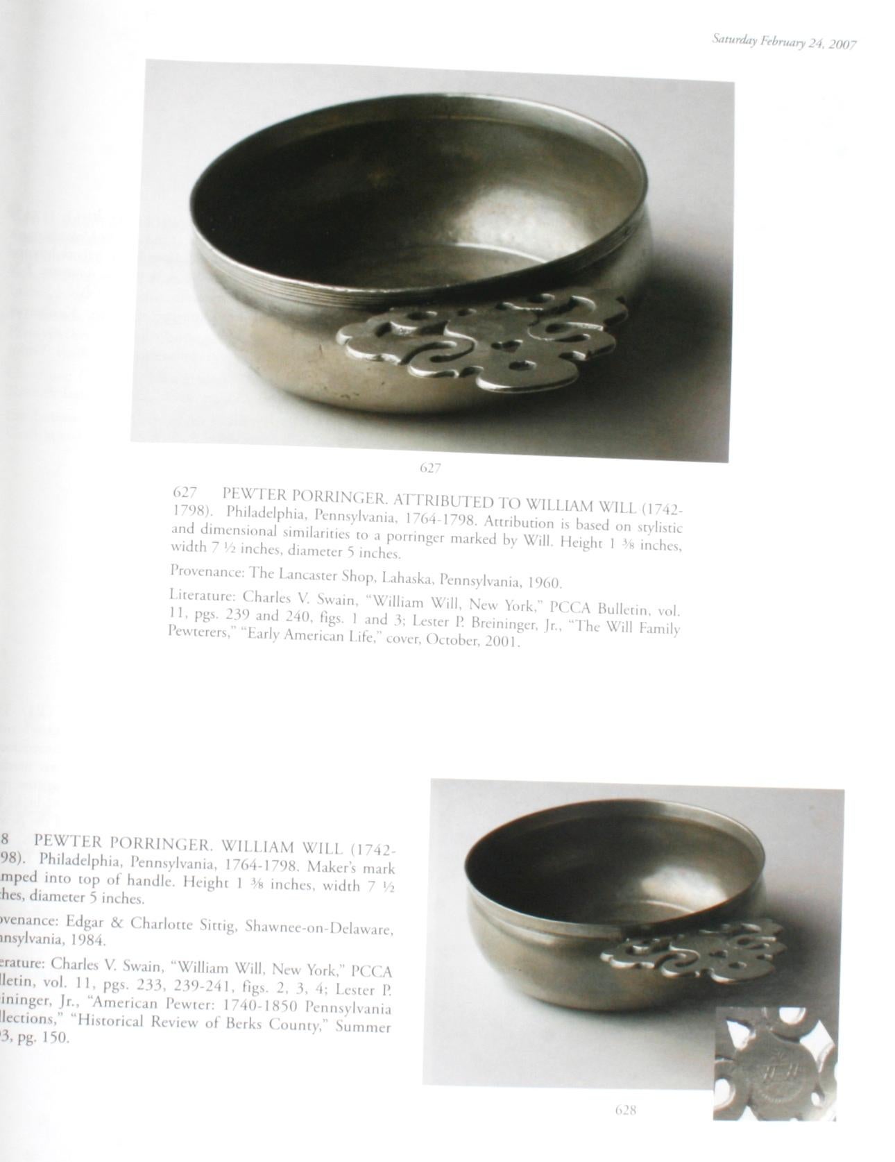 Contemporary Northeast Auctions, The Charles V. Swain Collection of Pewter