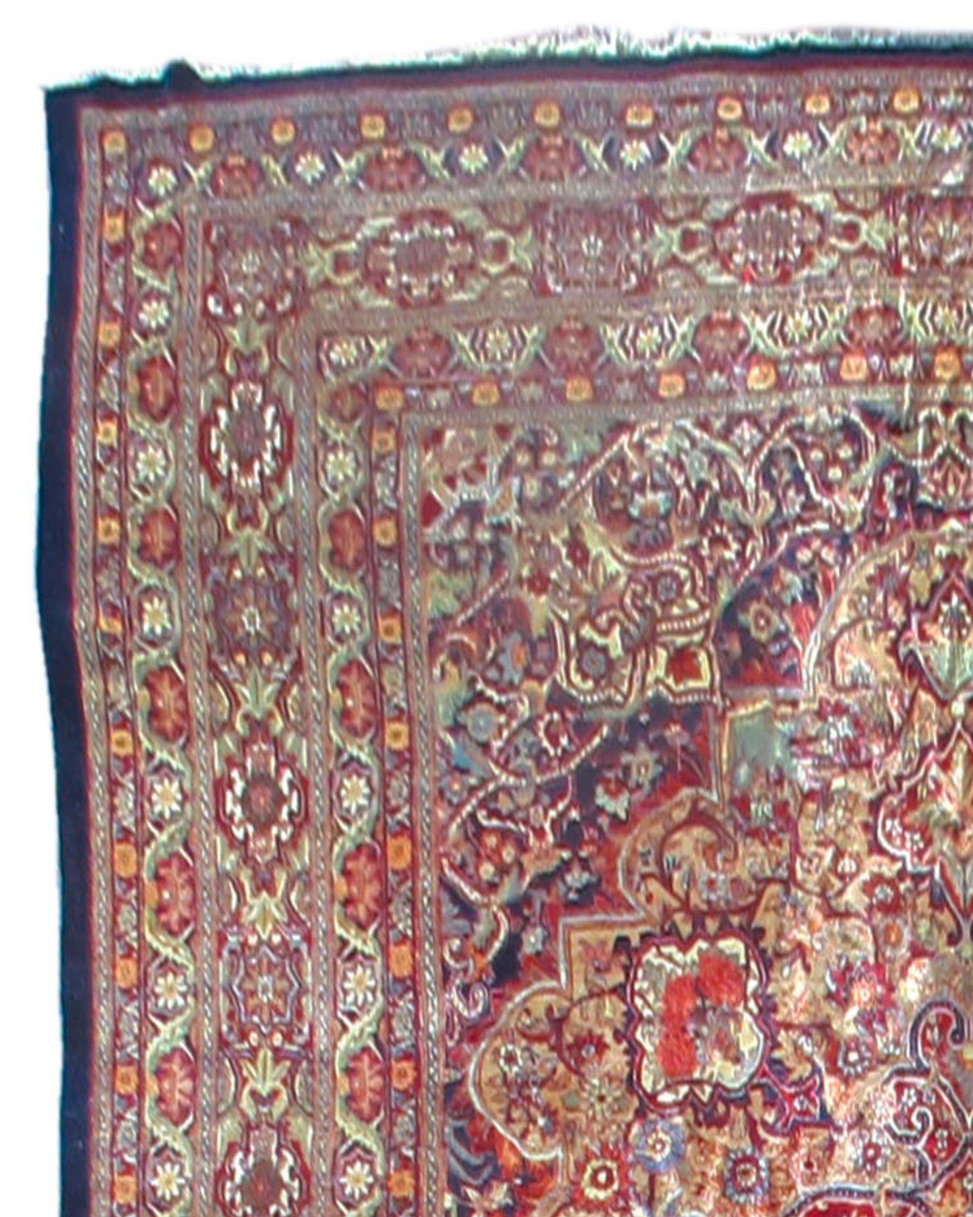Hand-Knotted Antique Large Oversized Northeast Persian Carpet, Early 20th Century For Sale