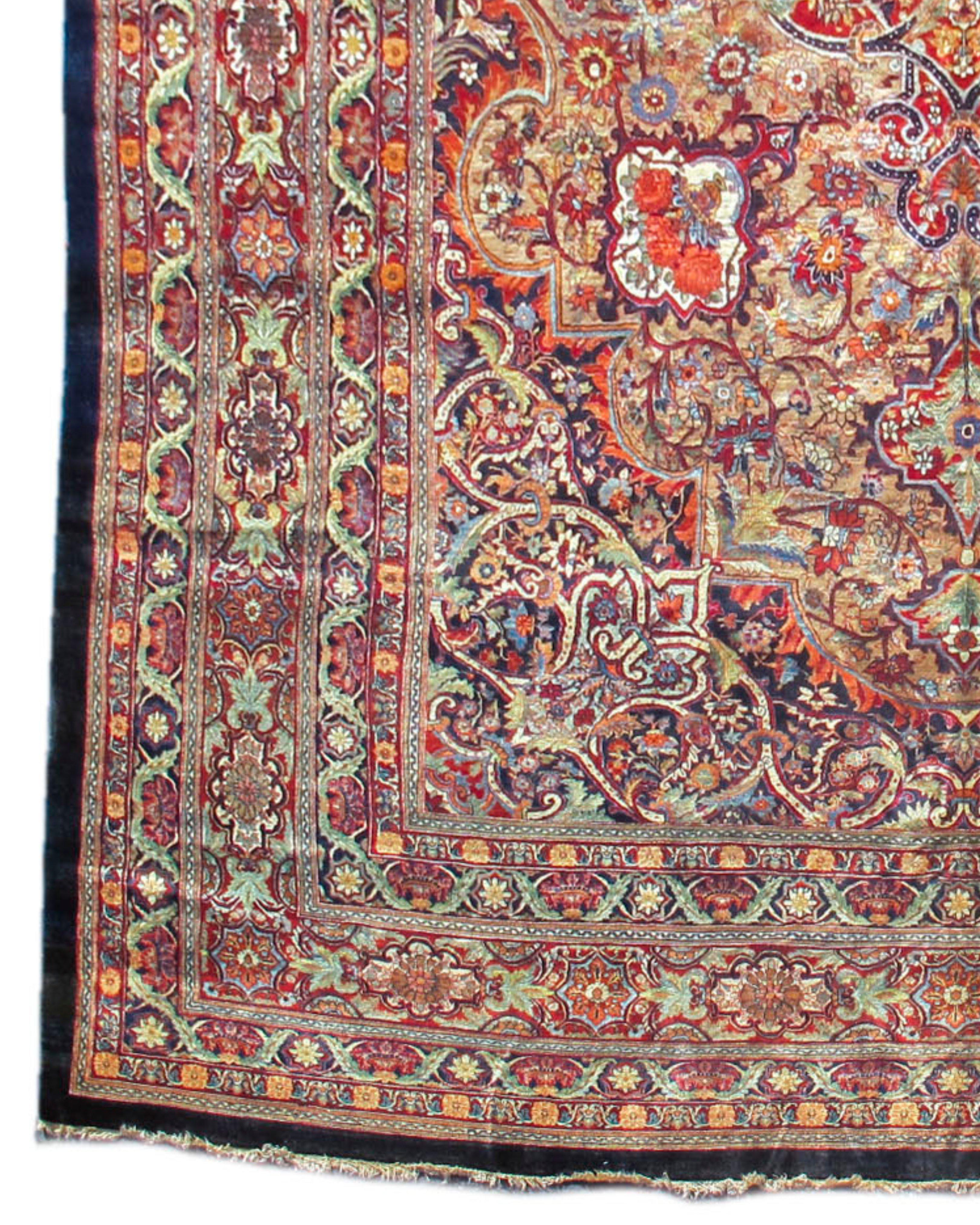 Antique Large Oversized Northeast Persian Carpet, Early 20th Century In Excellent Condition For Sale In San Francisco, CA