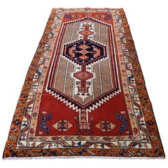 Northeast Persian Tribal Hand Knotted Pure Wool Wide Runner Oriental Rug