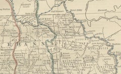 Northeastern Pennsylvania Antique Map c.1888 – Keystone State Cities & Counties