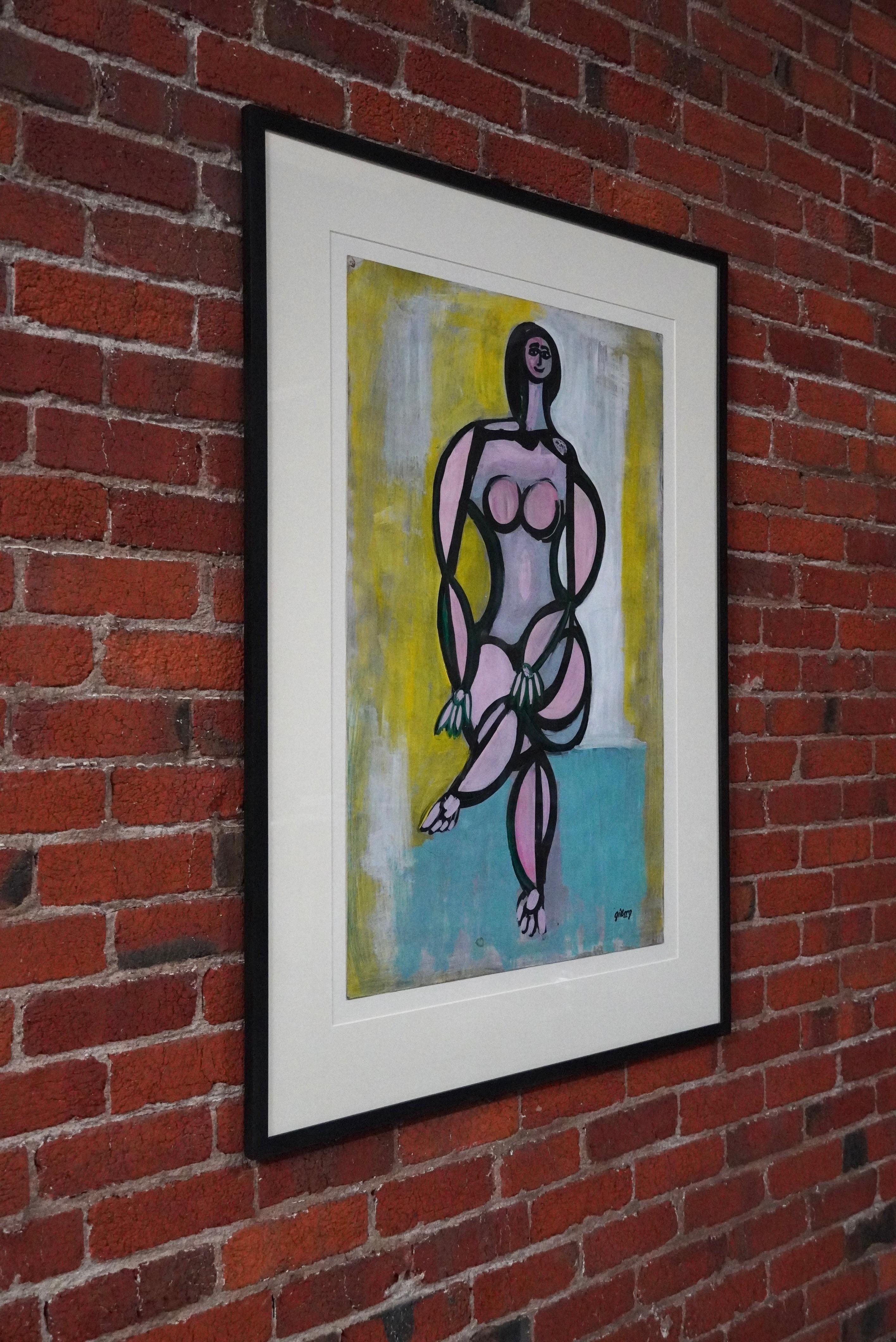 Artistics de Californie du Nord Robert Theberg Figurative Abstract en vente 2