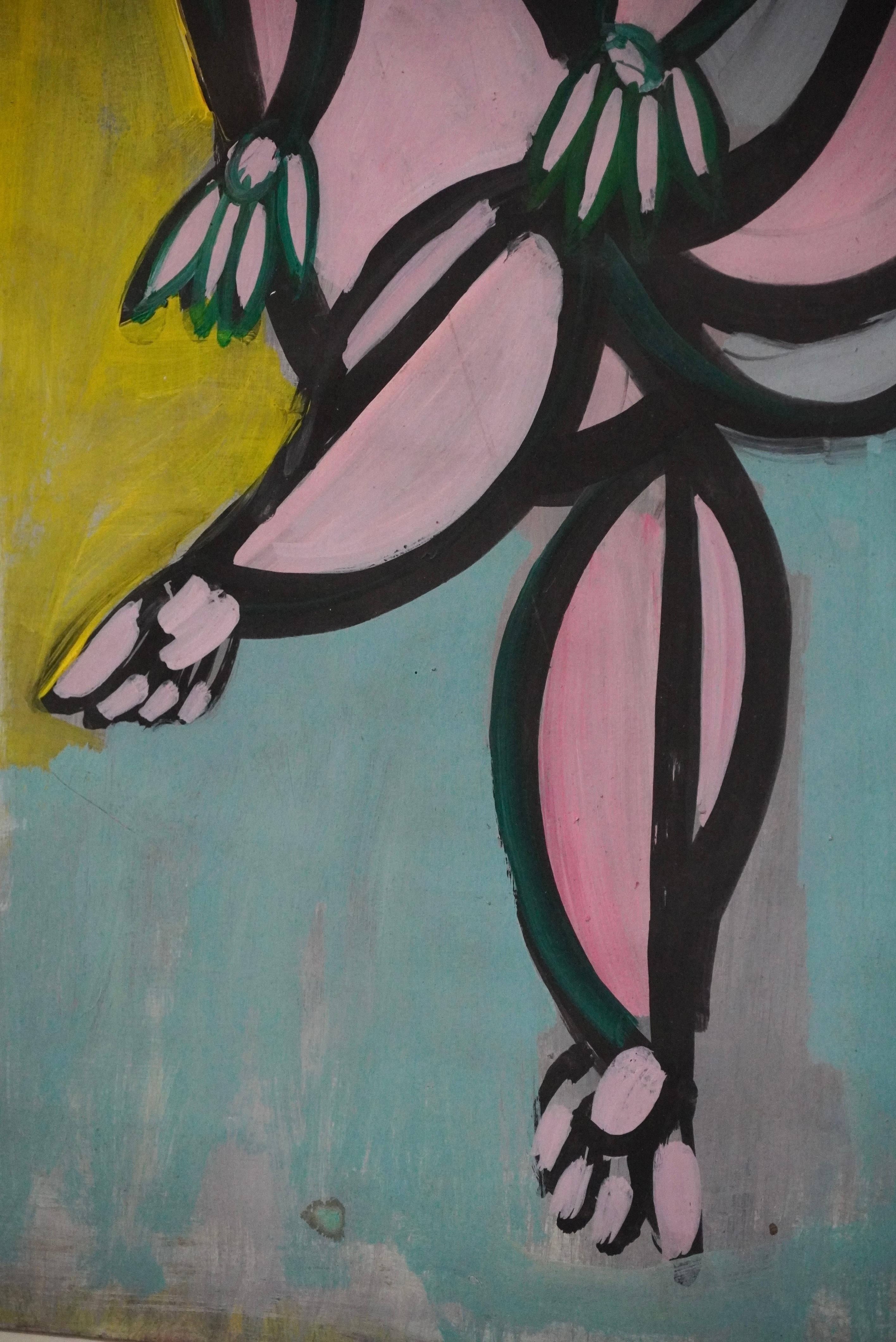 Milieu du XXe siècle Artistics de Californie du Nord Robert Theberg Figurative Abstract en vente