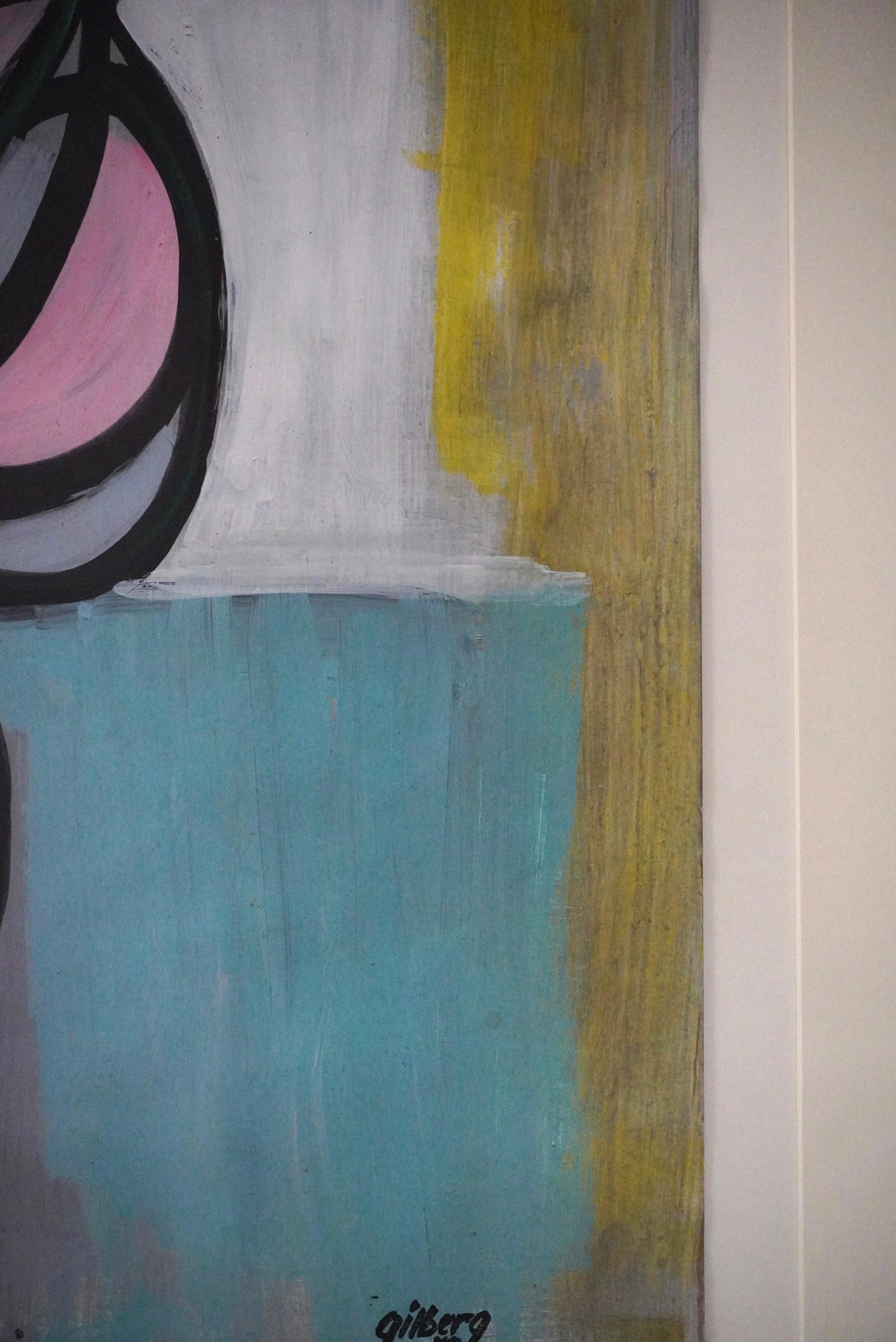 Peinture Artistics de Californie du Nord Robert Theberg Figurative Abstract en vente