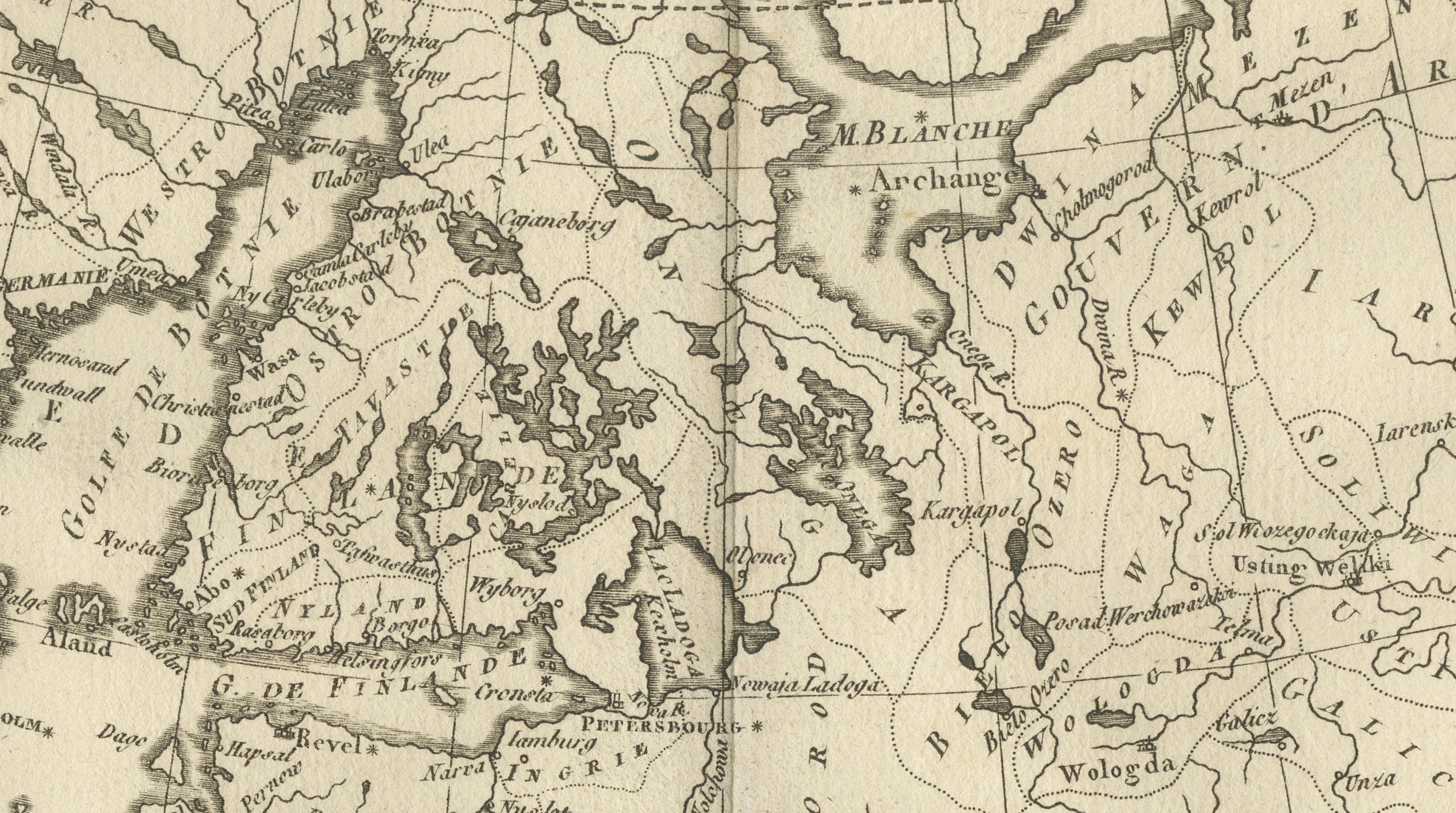 Northern Europe & Arctic Regions – Rigobert Bonne’s Map of Scandinavia, c.1780