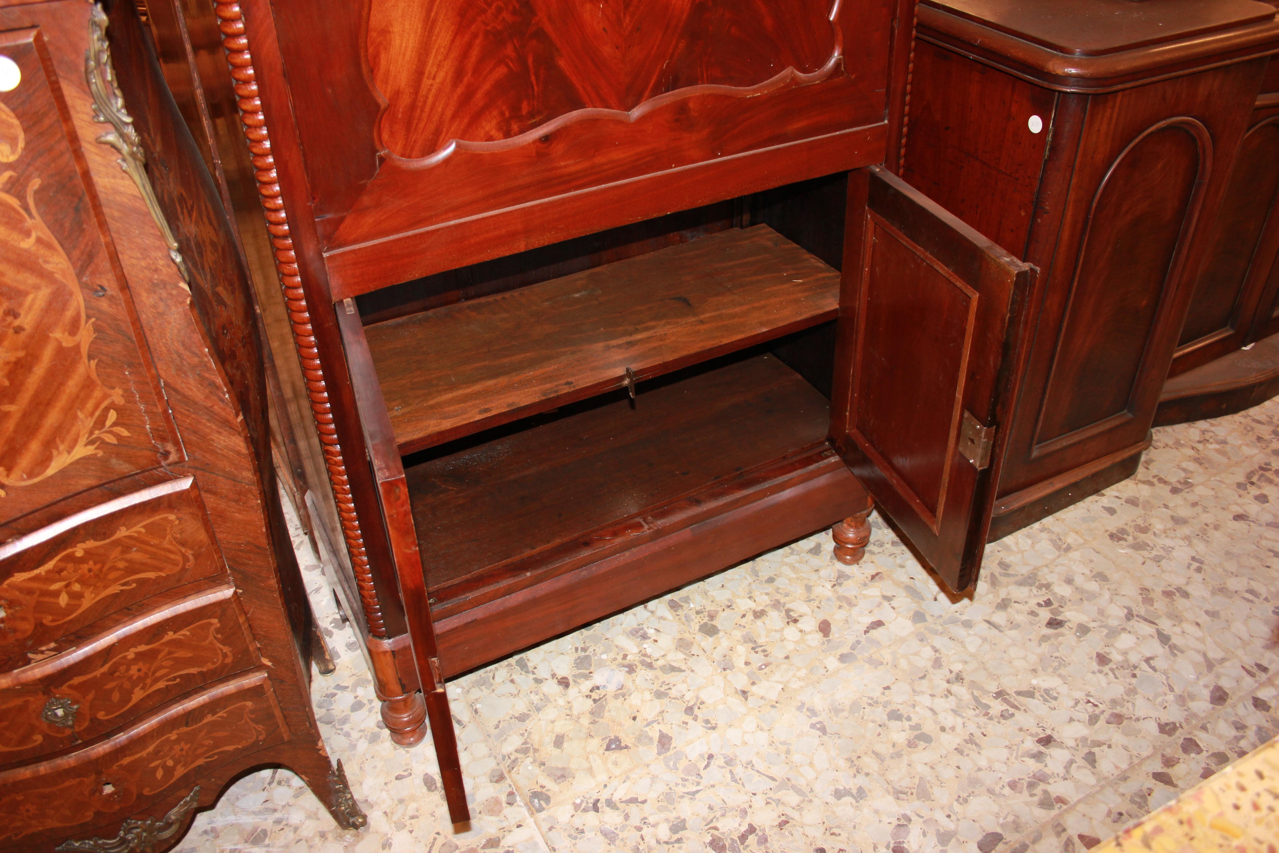Mahogany Northern European Biedermeier-style secretary from the second half of the 1800s For Sale