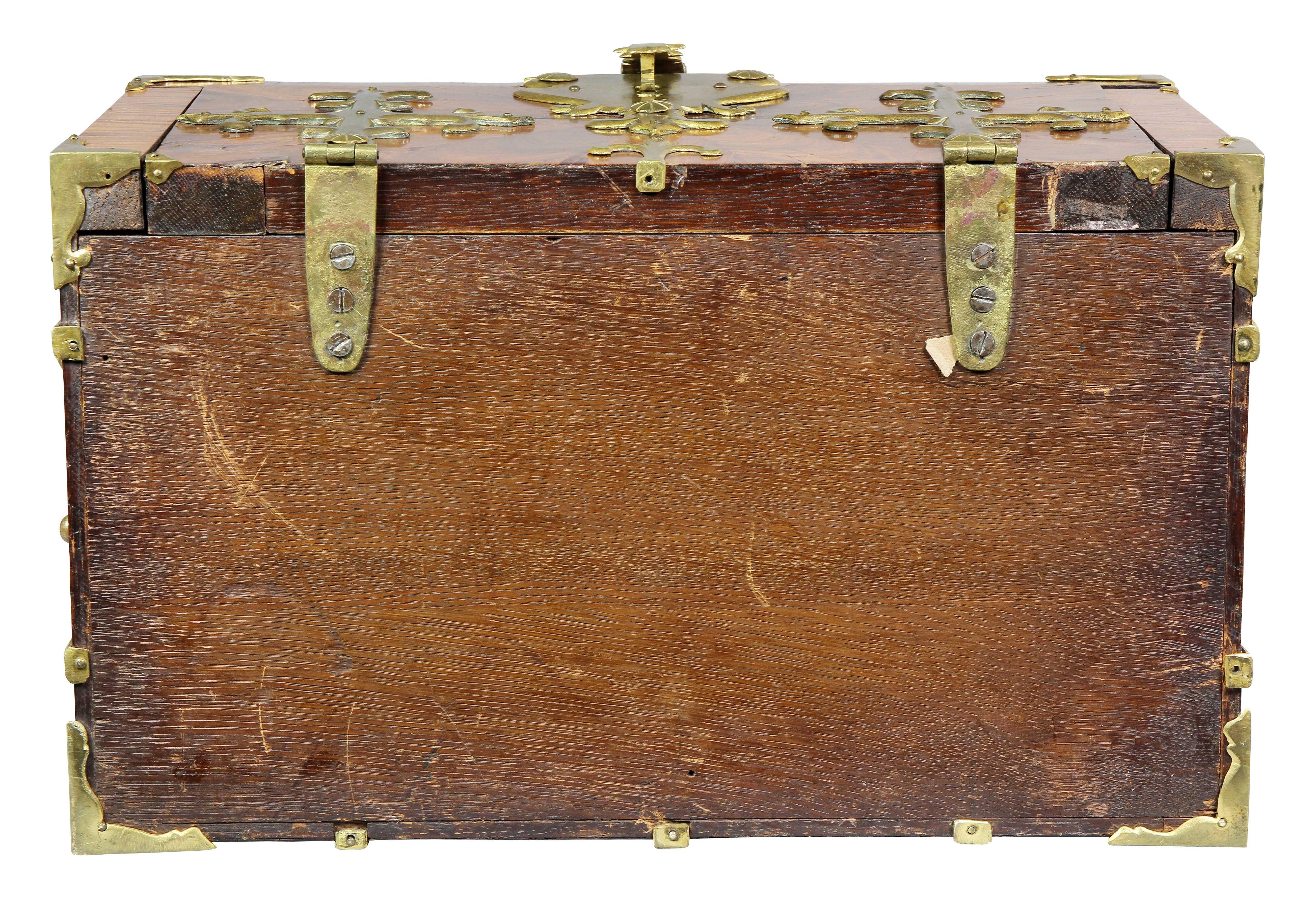 Northern European Kingwood And Brass Mounted Coffre-Fort 6