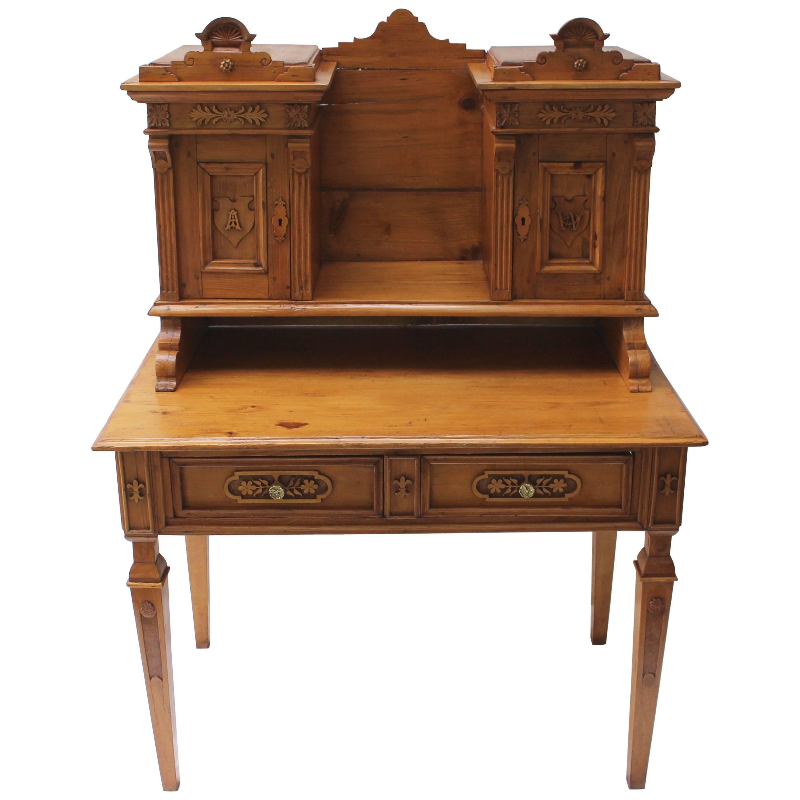 Northern European Pine Desk at 1stDibs