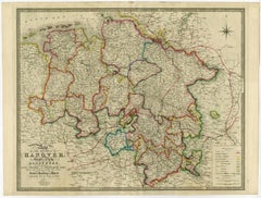 Northern Germany incl Hanover, Oldenburg, Lippe, Bremen, Hamburg & Lubeck, 1854