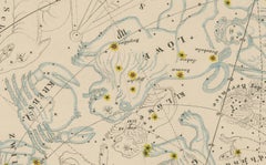 Northern Hemisphere Star Map – Constellations & Astronomical Chart, c.1858