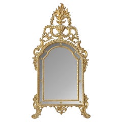 Antique Northern Italia Giltwood Mirror