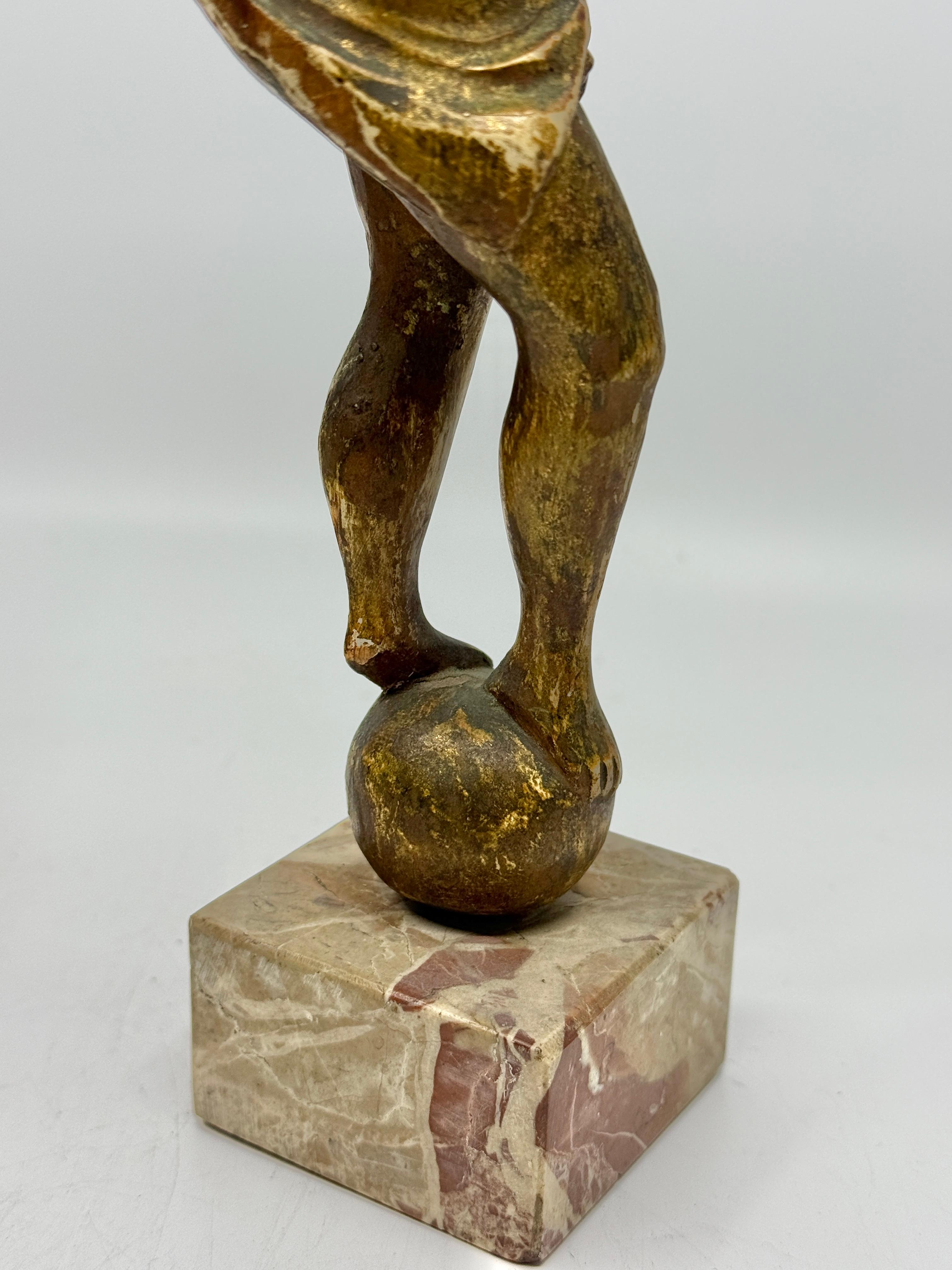 Northern Italian Carved Wood & Gessoed Atlas with Celestial Globe Circa 1800 in vendita 10