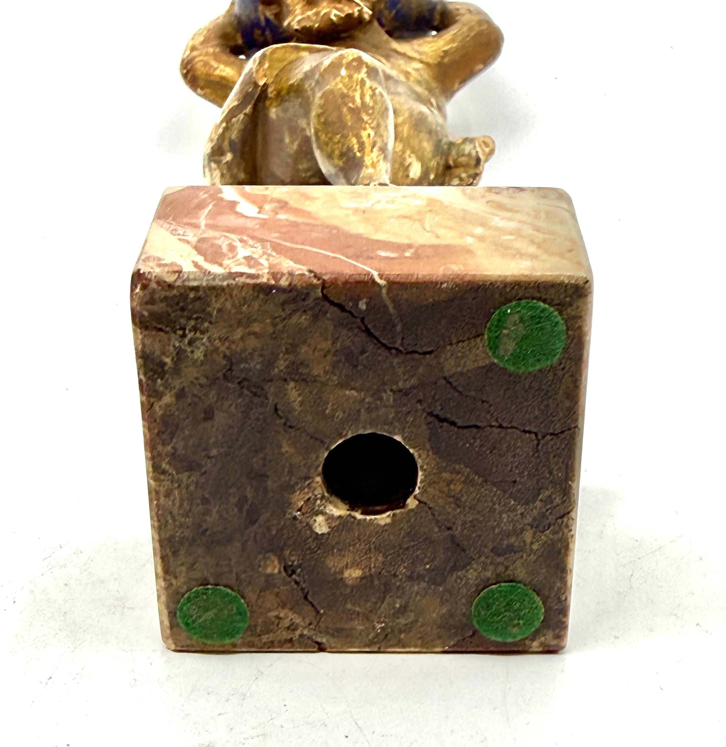 Northern Italian Carved Wood & Gessoed Atlas with Celestial Globe Circa 1800 in vendita 12