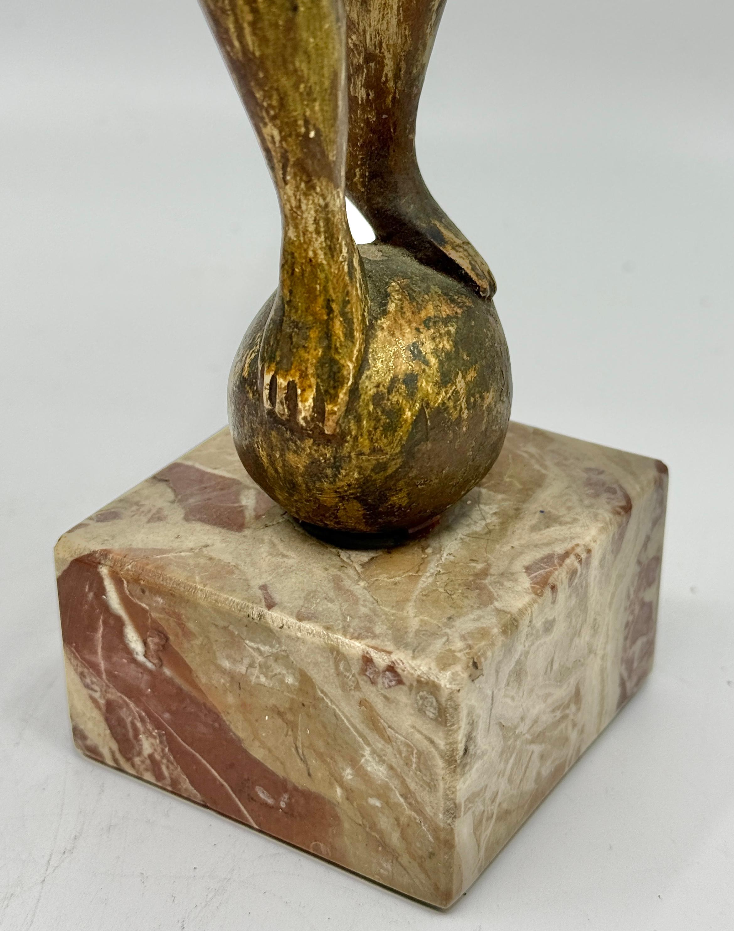 Northern Italian Carved Wood & Gessoed Atlas with Celestial Globe Circa 1800 In condizioni buone in vendita a Palm Springs, CA