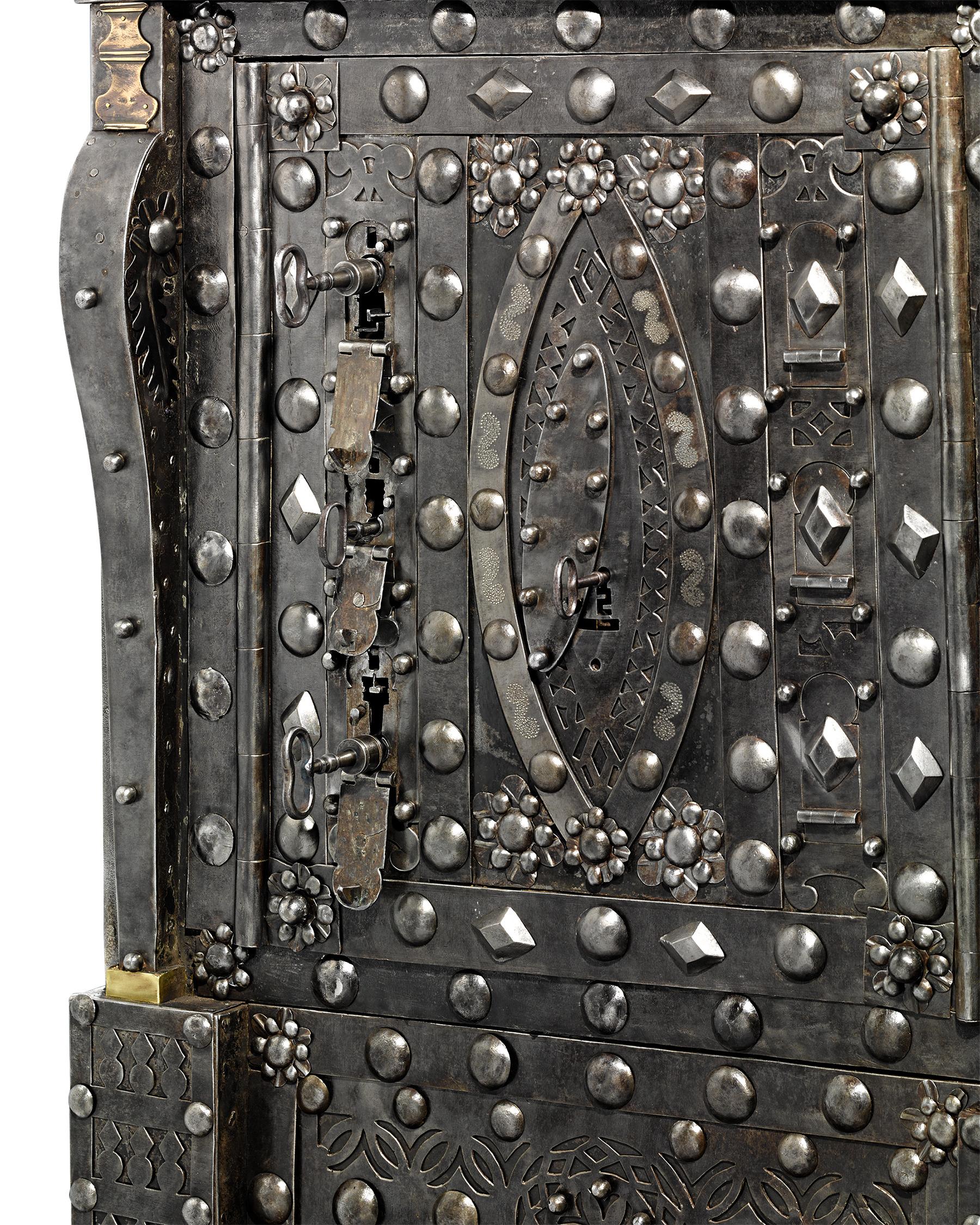 Iron Northern Italian Hobnail Safe