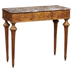 Northern Italian Late 18th Century Neoclassical Giltwood Console 
