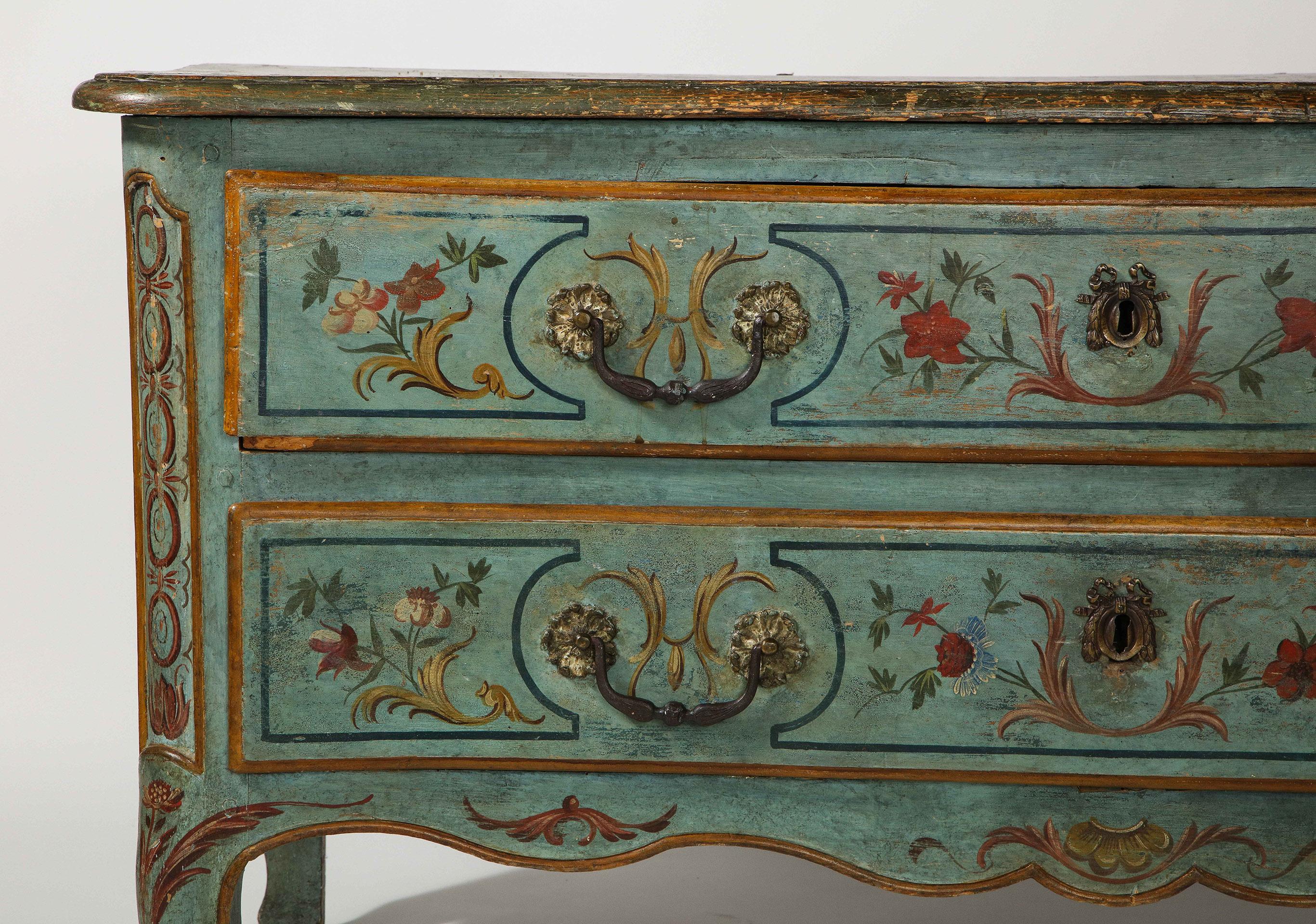Wood Northern Italian Painted Commode