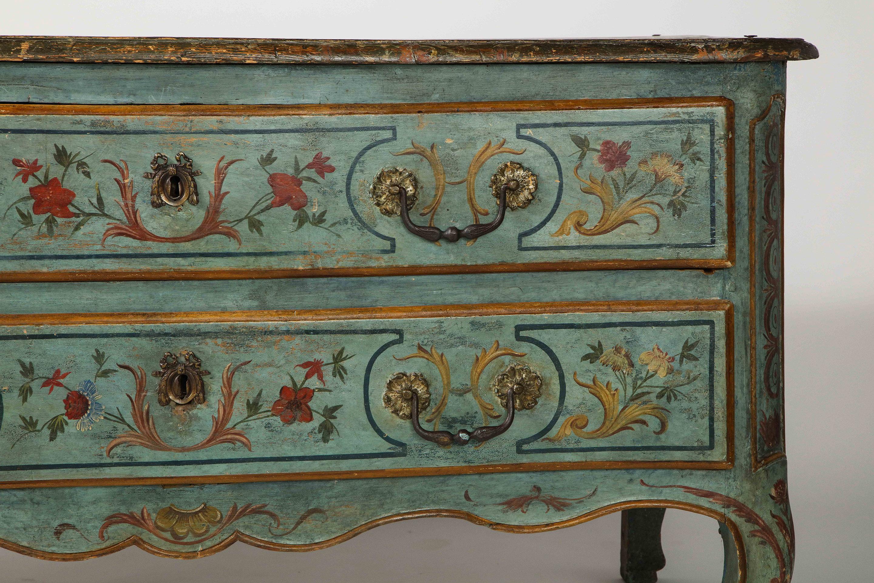 Northern Italian Painted Commode 1