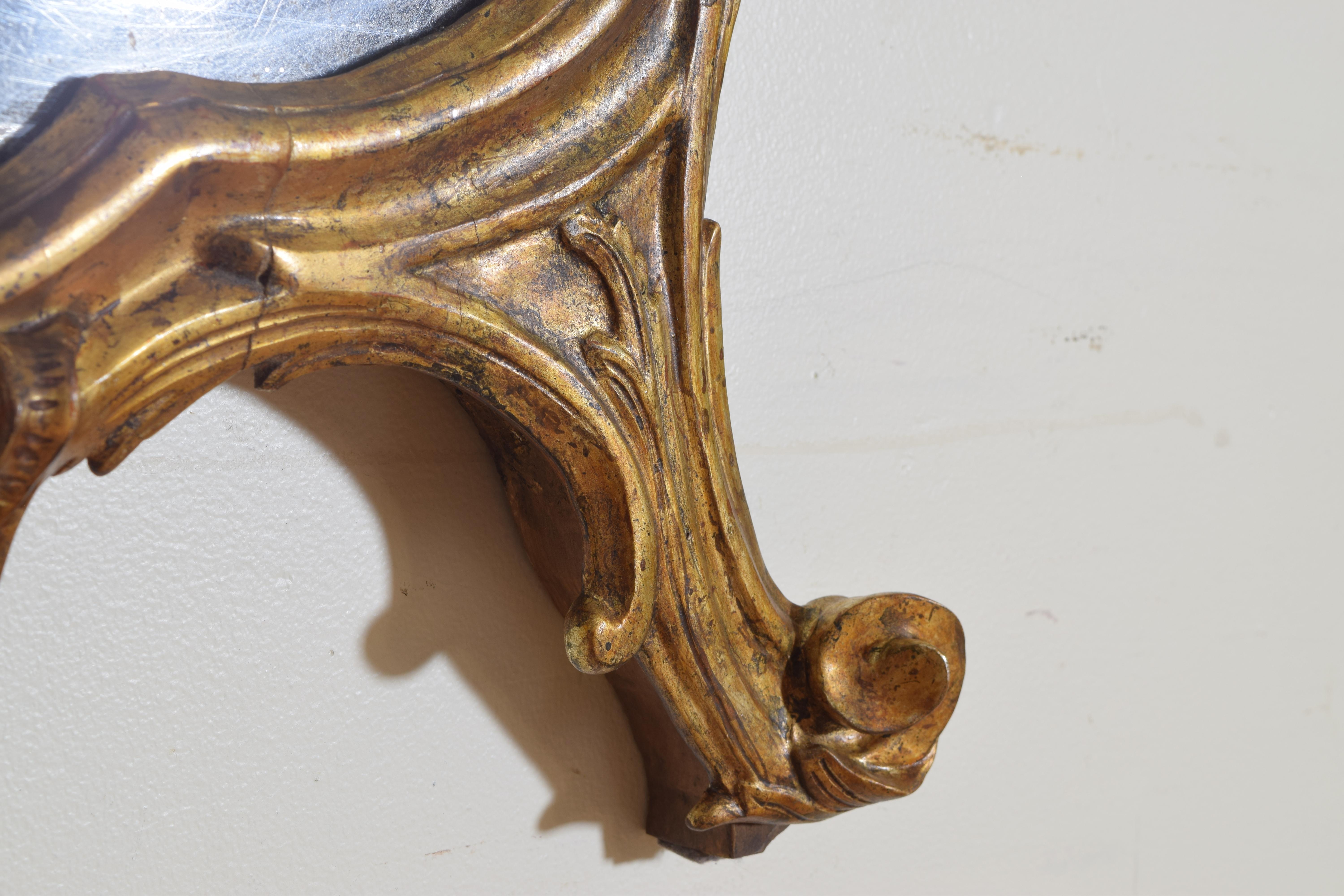 Northern Italian Rococo Period Grotto Style Mirror, Mid-18th Century 3