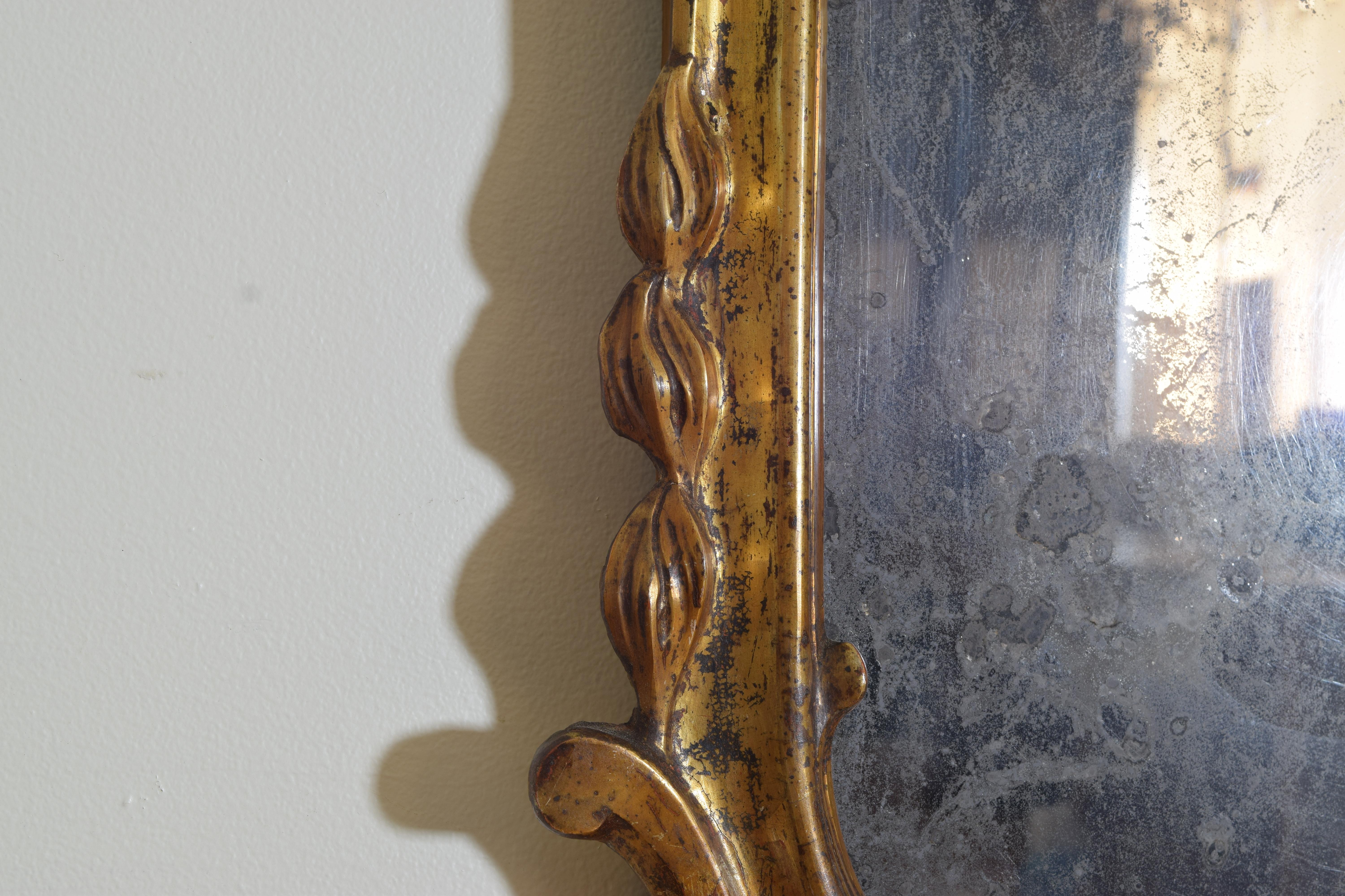 Northern Italian Rococo Period Grotto Style Mirror, Mid-18th Century 1