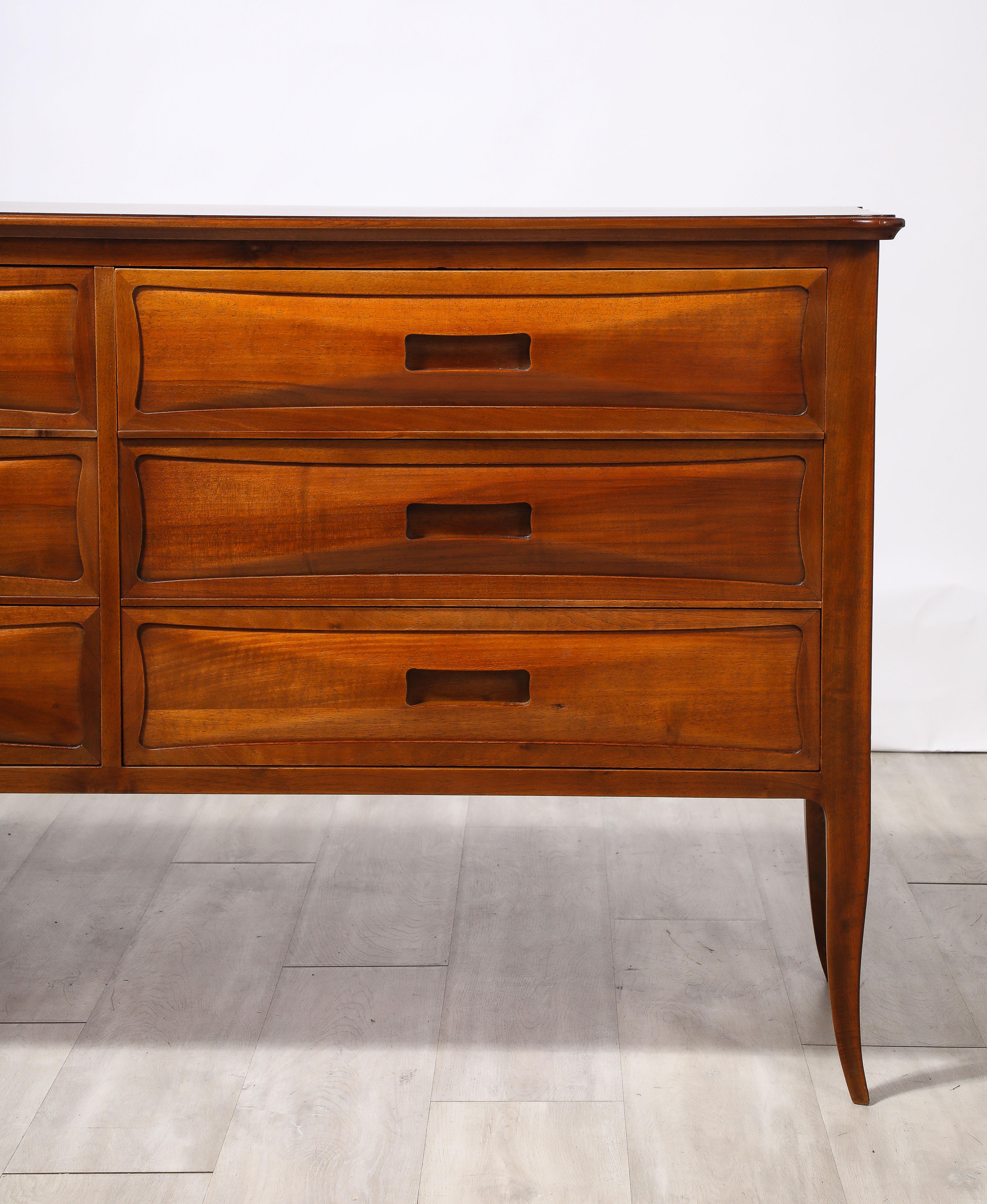 Commode in noce dell'Italia settentrionale, Italia, 1950 circa in vendita 3