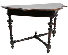 Northern Italian Walnut Console Table, Early 19th Century
