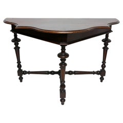 Northern Italian Walnut Console Table, Early 19th Century