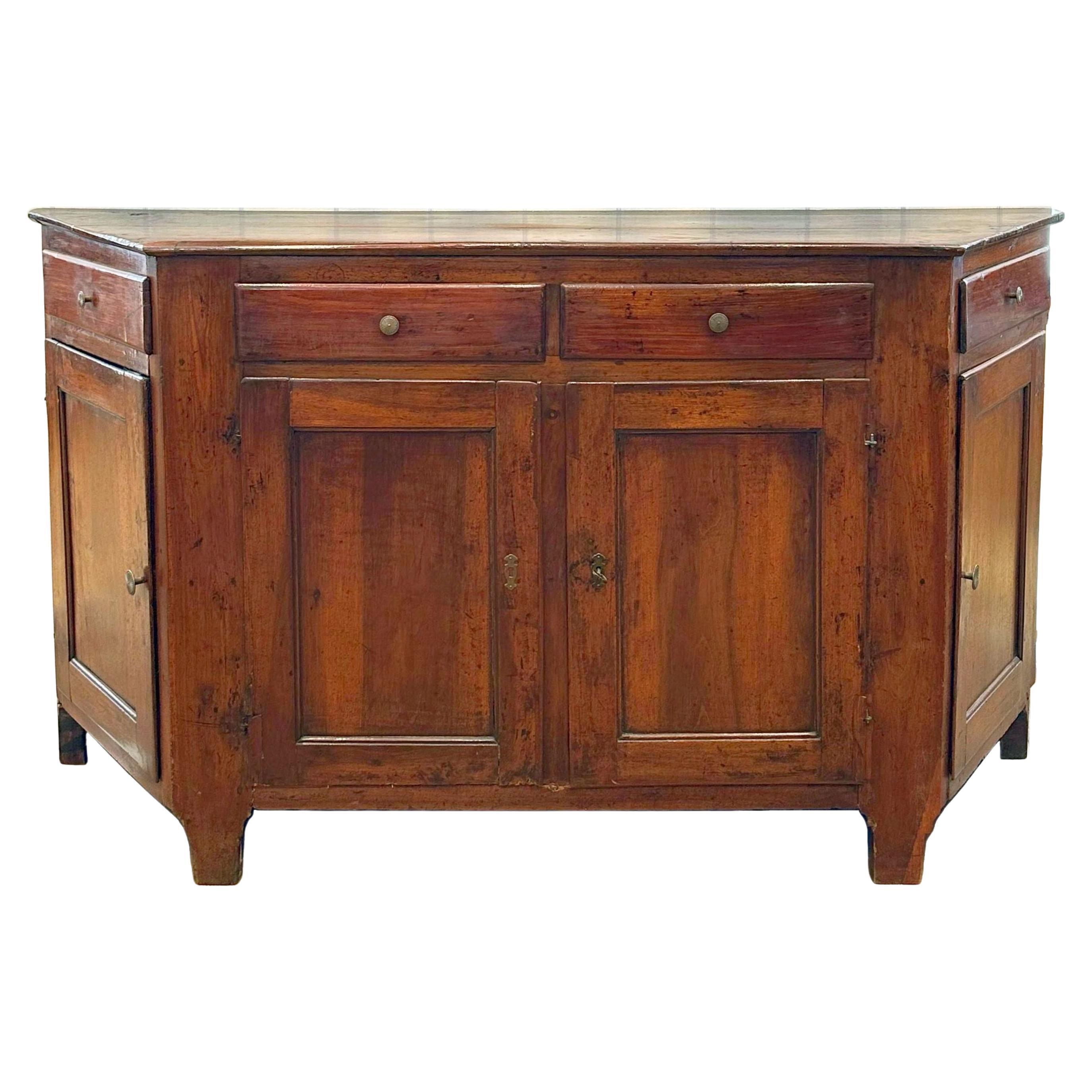 Northern Italian Walnut Credenza, circa 1800