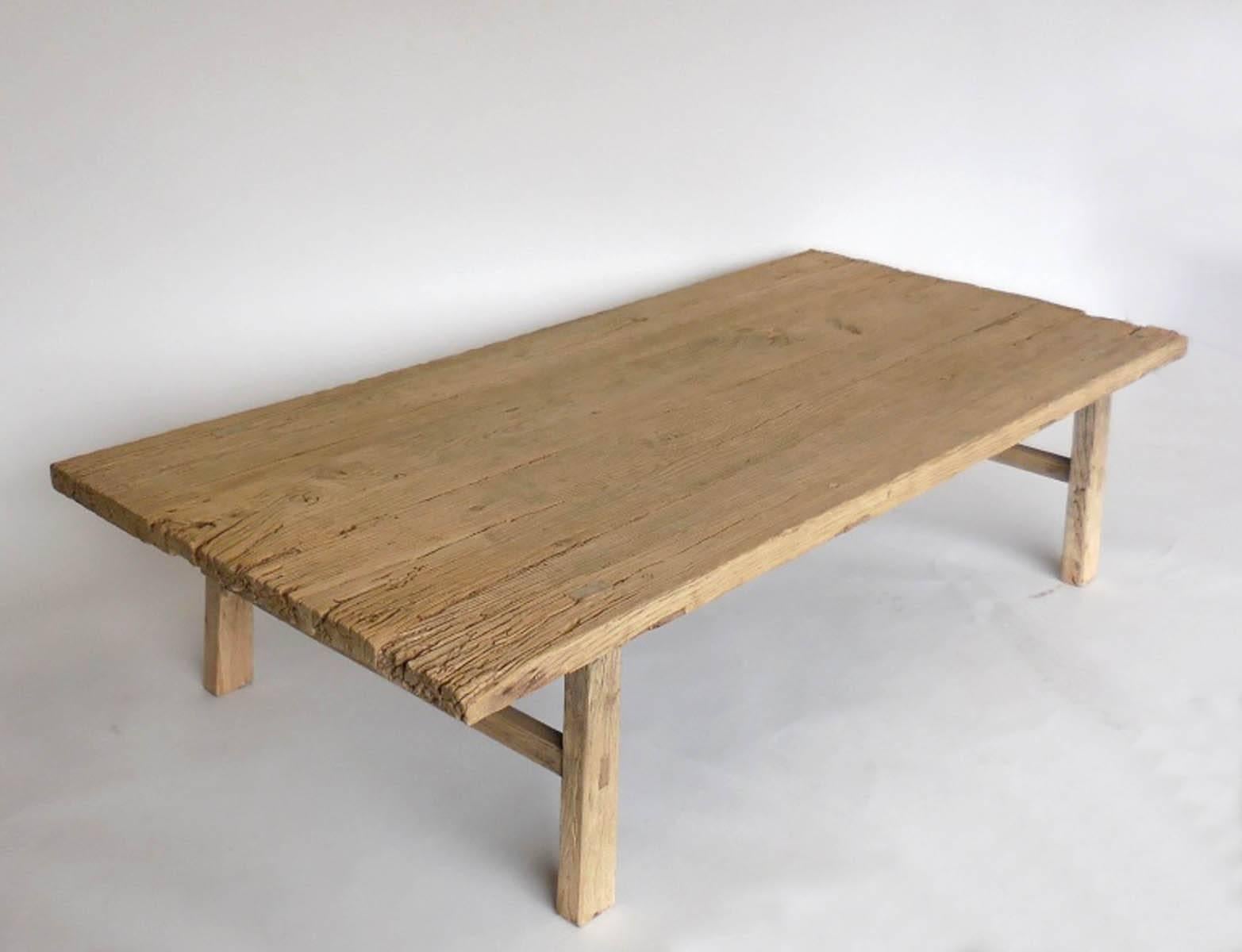 Northern Japanese Elm Cocktail Table In Good Condition In Los Angeles, CA