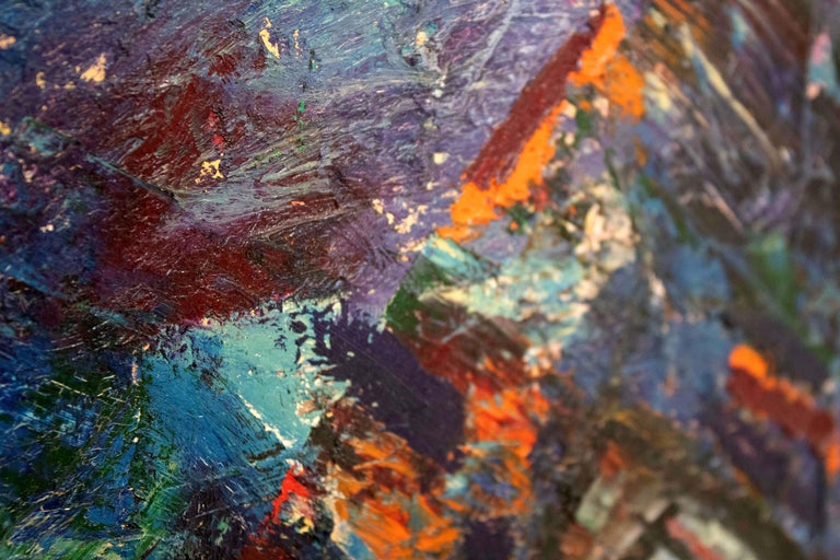 Ed Harris Northern Lights Abstract Oil Painting Unframed at 1stDibs