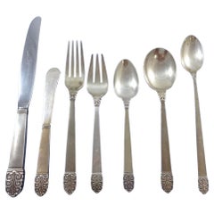 Northern Lights by International Sterling Silver Juego de Cubiertos 12 Servicios 84 Piezas