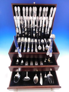 Northern Lights International Sterling Silver Flatware Set Service 121 Pc Dinner