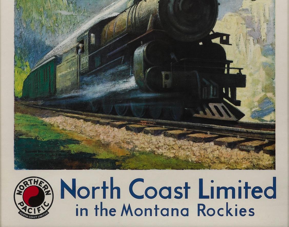 American Northern Pacific Railroad Vintage Poster by Gustav W. Krollman, 1929